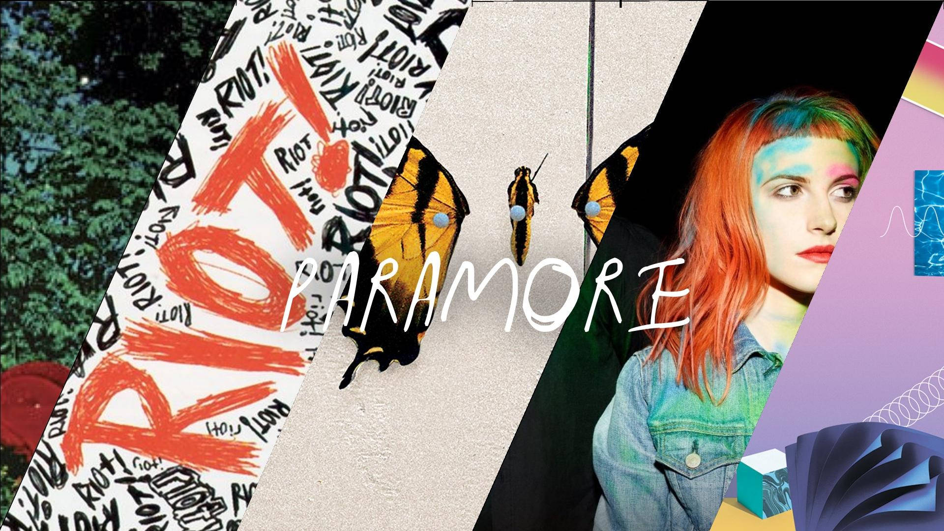 Paramore, band music album cover, colorful hair, Full HD Desktop Wallpaper
