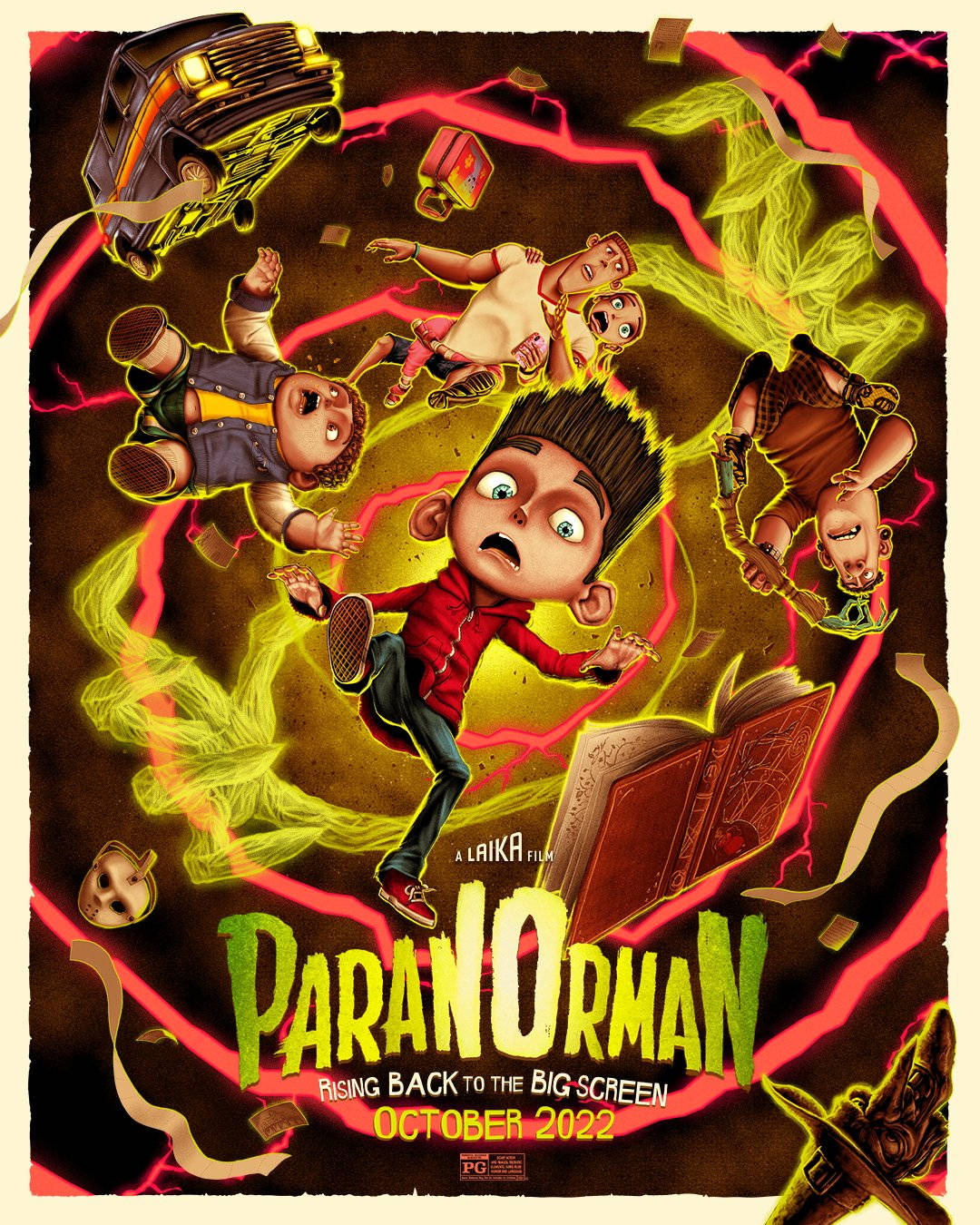 Paranorman, vortex, neon lightning, HD Phone Wallpaper