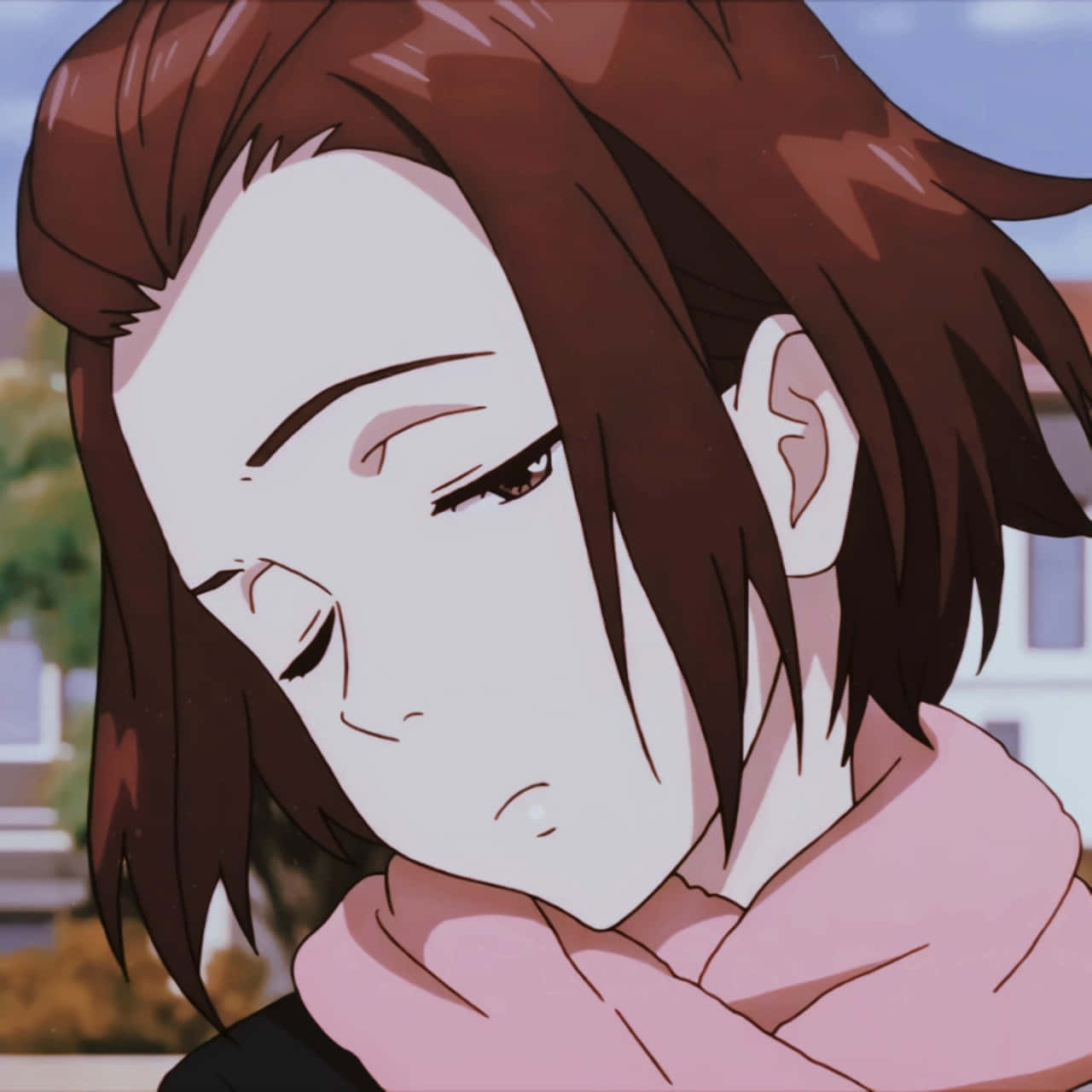 Parasyte Satomi Murano, brown hair, pink hoodie, HD Desktop Wallpaper