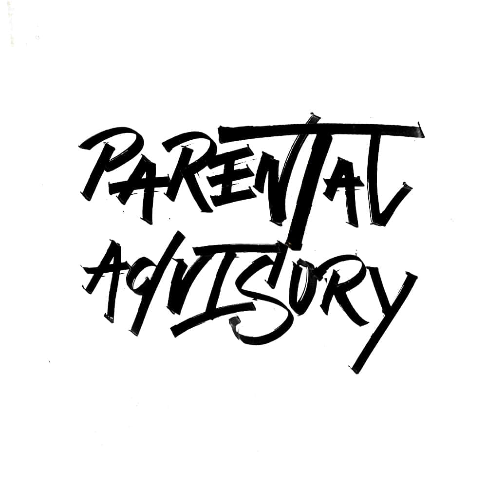 Parental Advisory, black, handwritten, SD Desktop Wallpaper