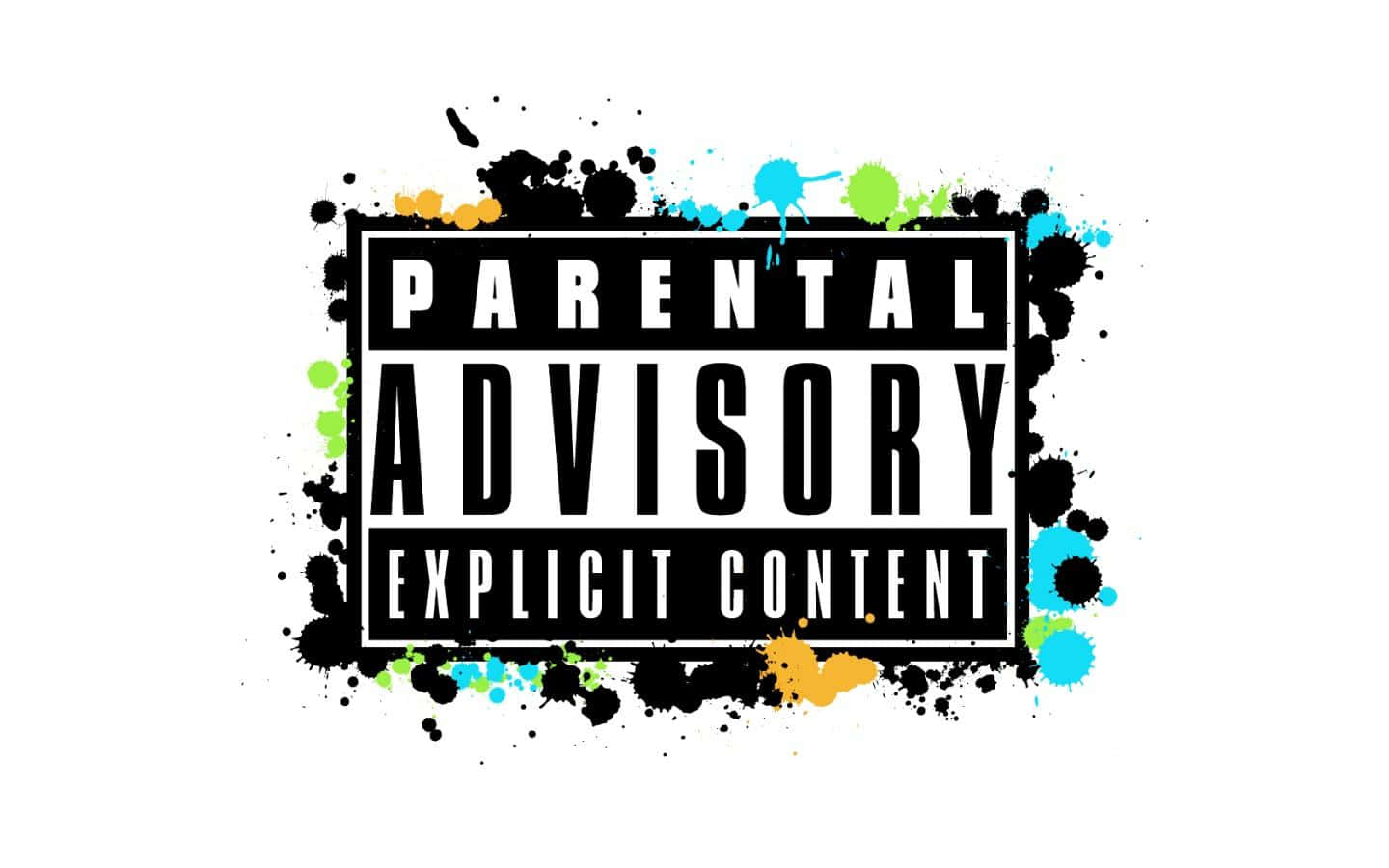 Parental Advisory, black text, white background, HD Desktop Wallpaper