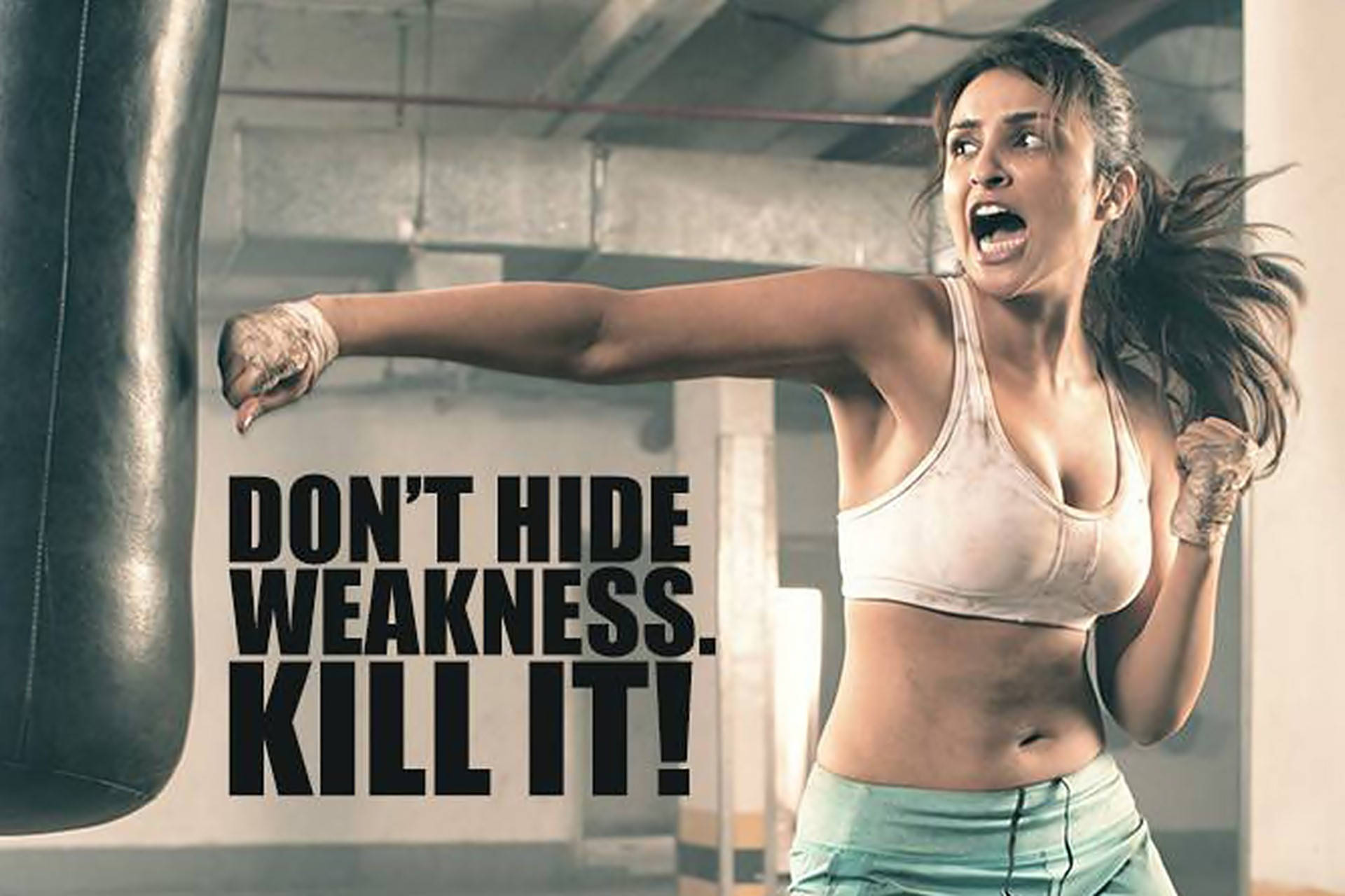 Parineeti Chopra, gym, heavy bag, Full HD Desktop Wallpaper