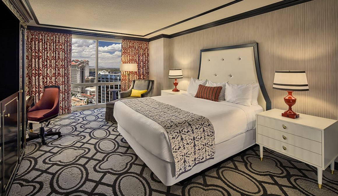 Paris Las Vegas, hotel room, patterned carpet, SD Desktop Wallpaper