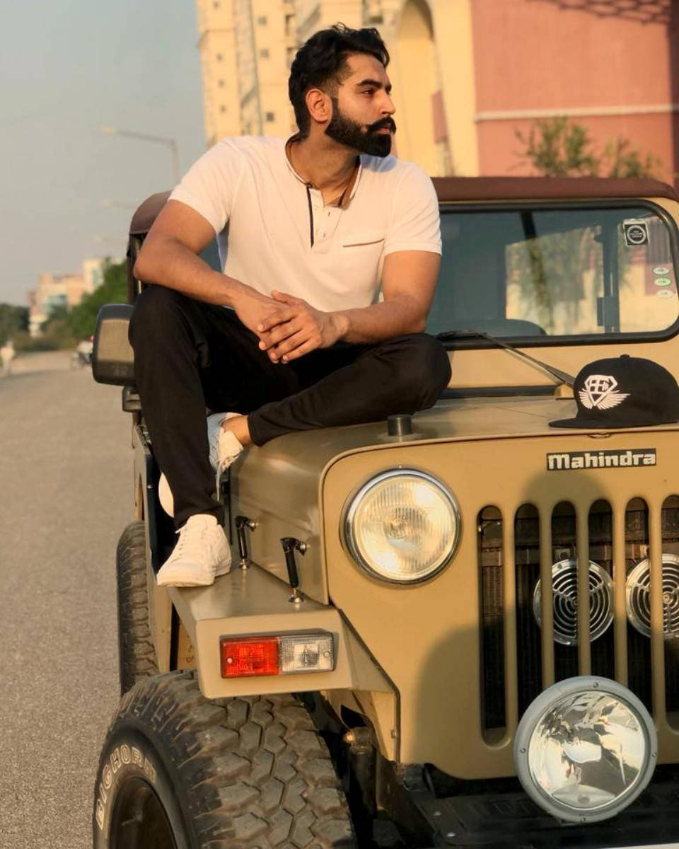 Parmish Verma, tan Mahindra jeep, golden hour, SD Phone Wallpaper