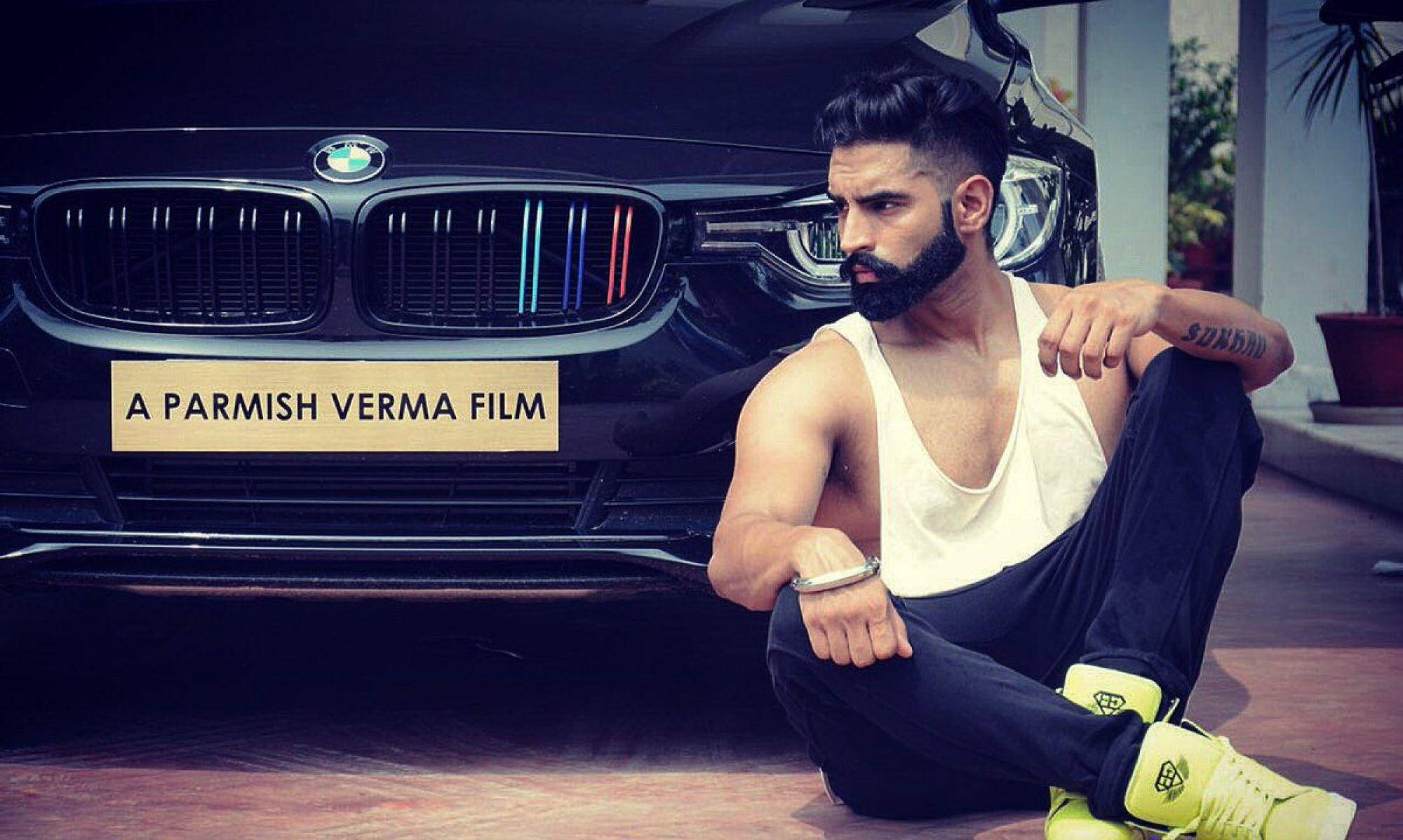 Parmish Verma, black BMW, neon grille lights, Full HD Desktop Wallpaper