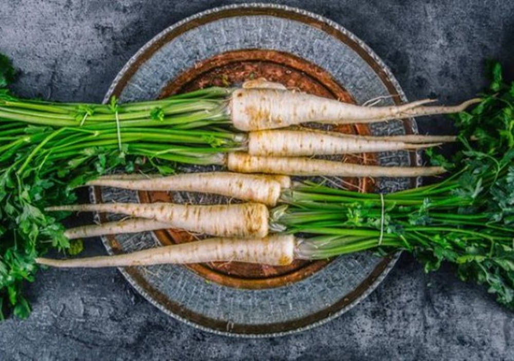 natural parsnip, vegetables, flat lay, SD Desktop Wallpaper