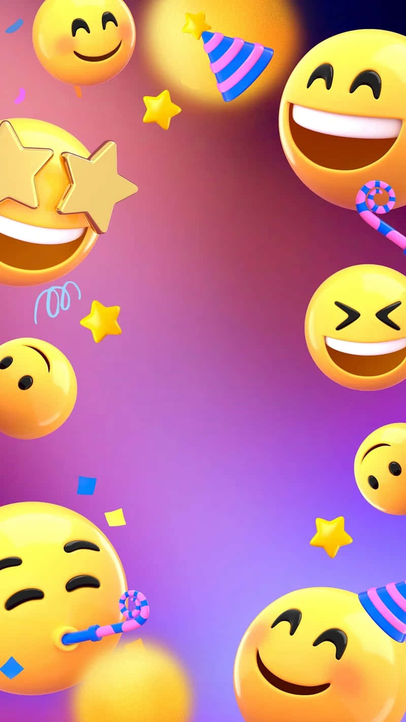 3d-rendered emojis, party hats, lollipops, HD Phone Wallpaper