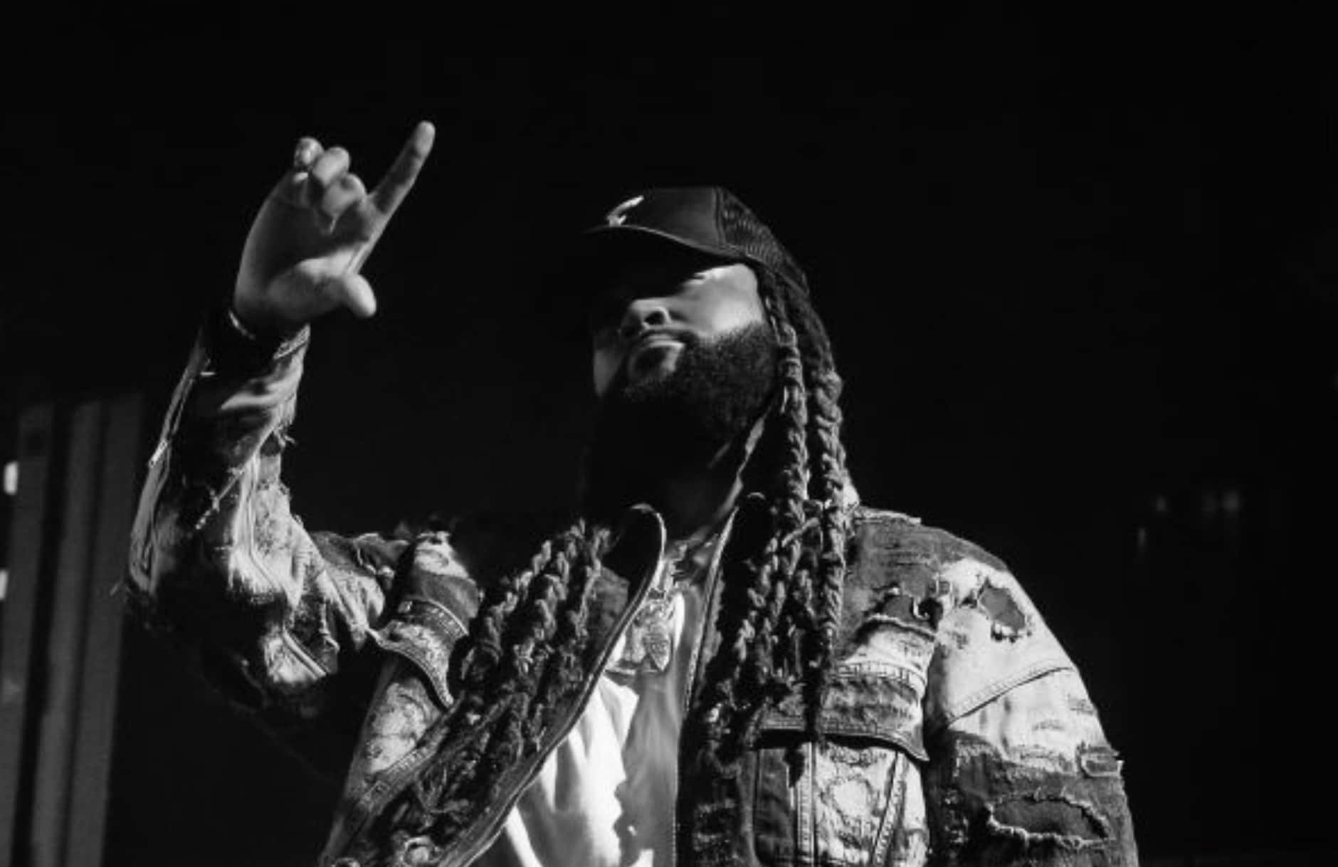 Partynextdoor, black and white, stage shot, HD Desktop Wallpaper