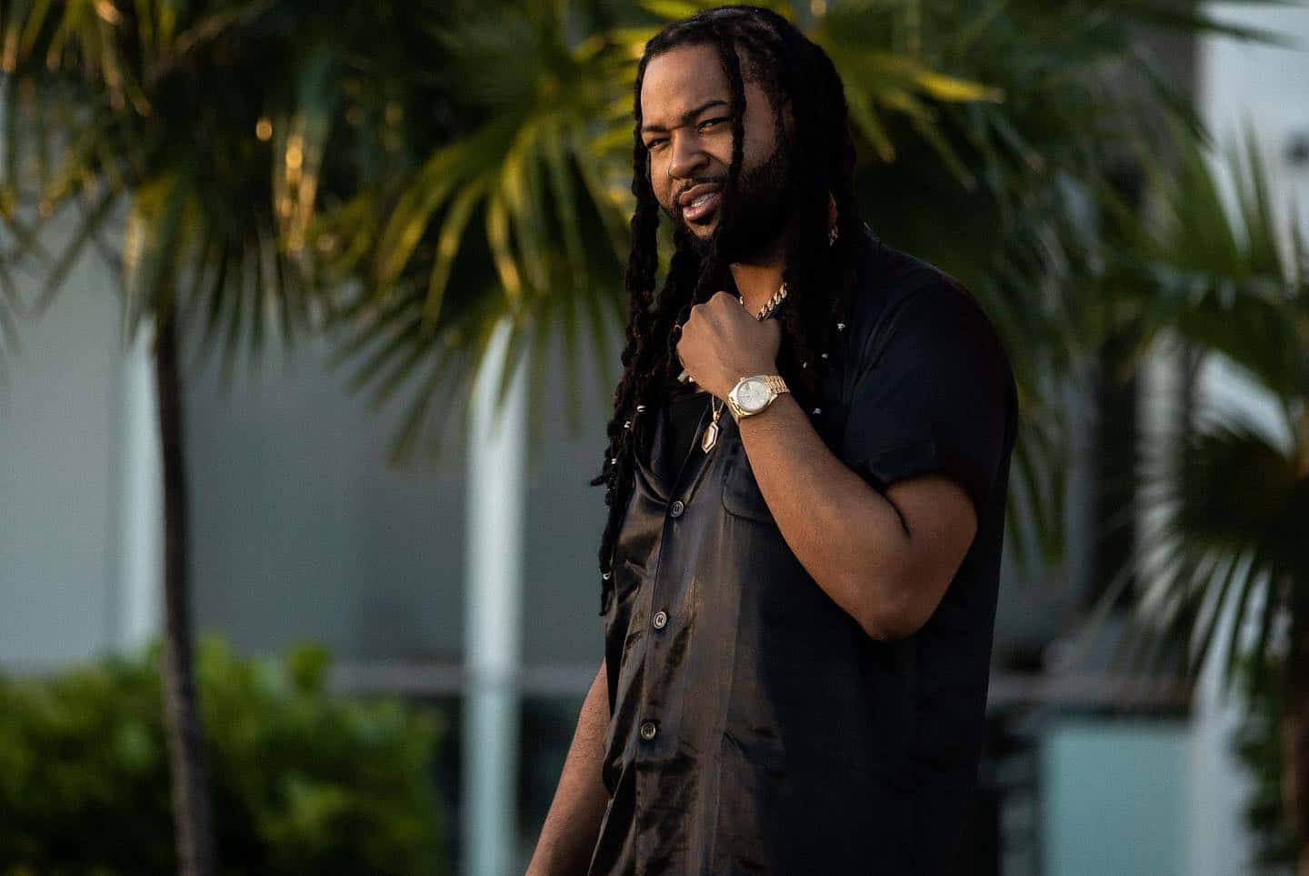 Partynextdoor, long dreadlocks, gold watch, HD Desktop Wallpaper