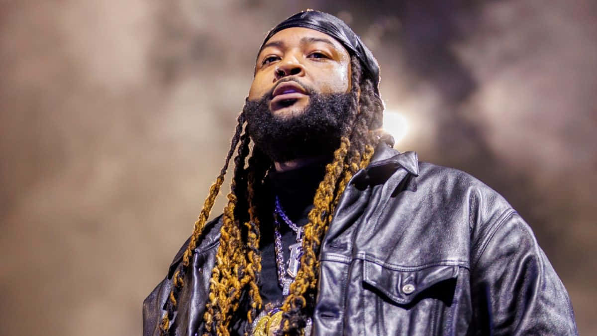 Partynextdoor, golden braids, black leather jacket, SD Desktop Wallpaper