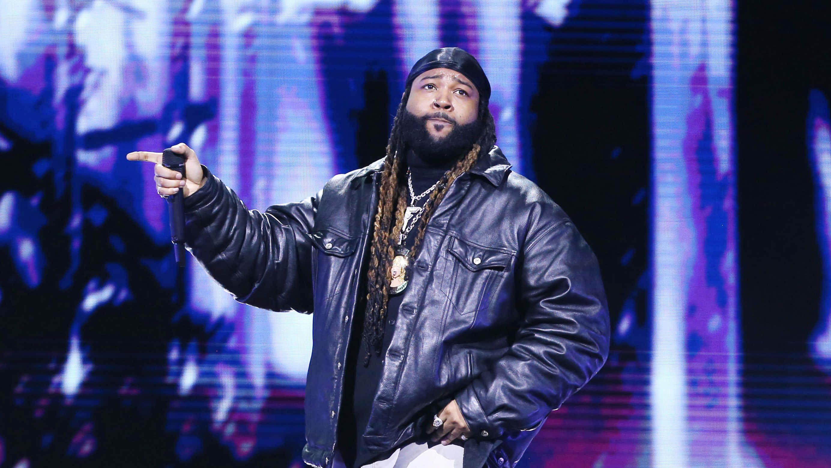 Partynextdoor, black beanie, black leather jacket, 2K Desktop Wallpaper
