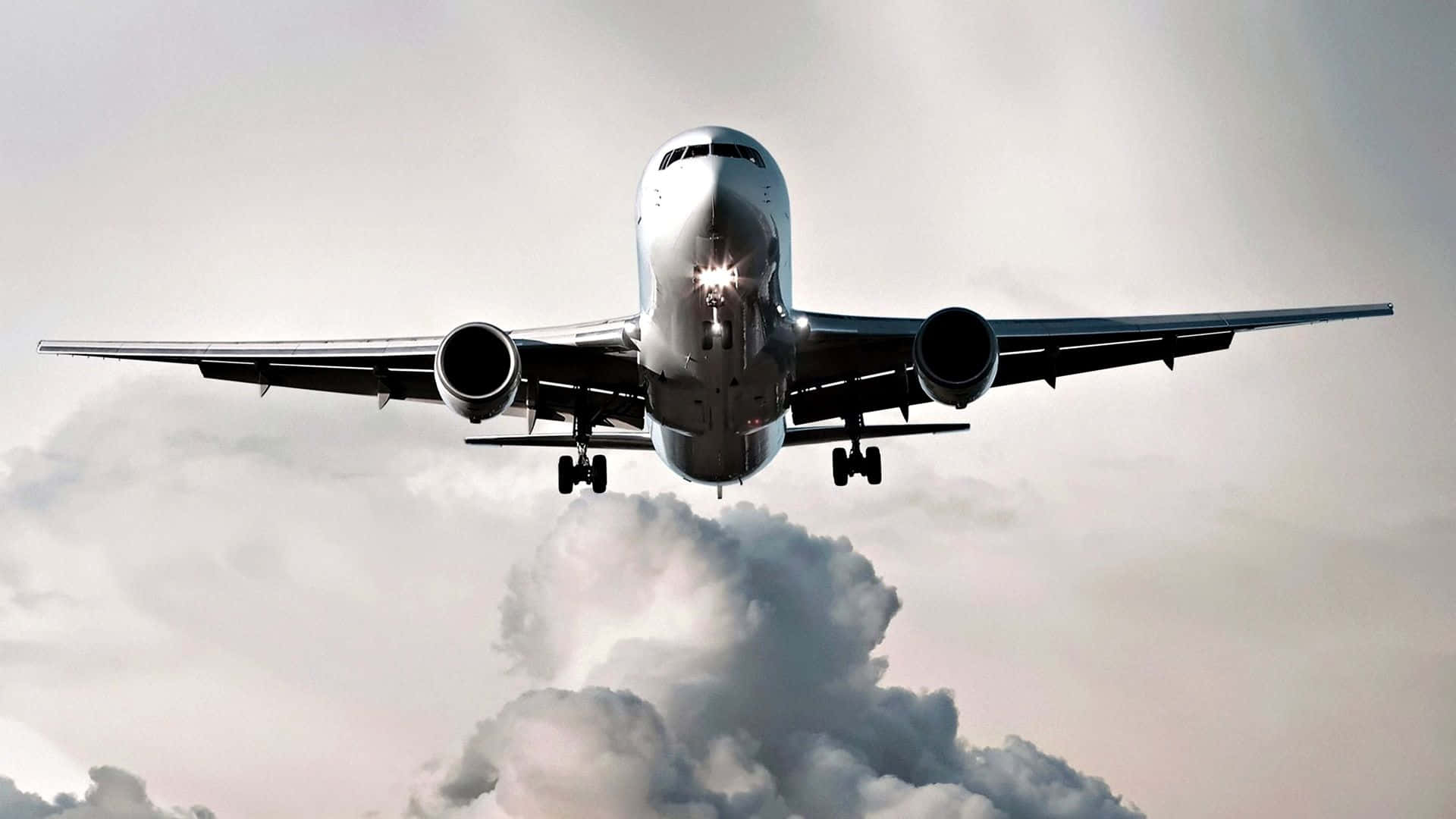 passenger aircraft, commercial airplane, landing gear, Full HD Desktop Wallpaper