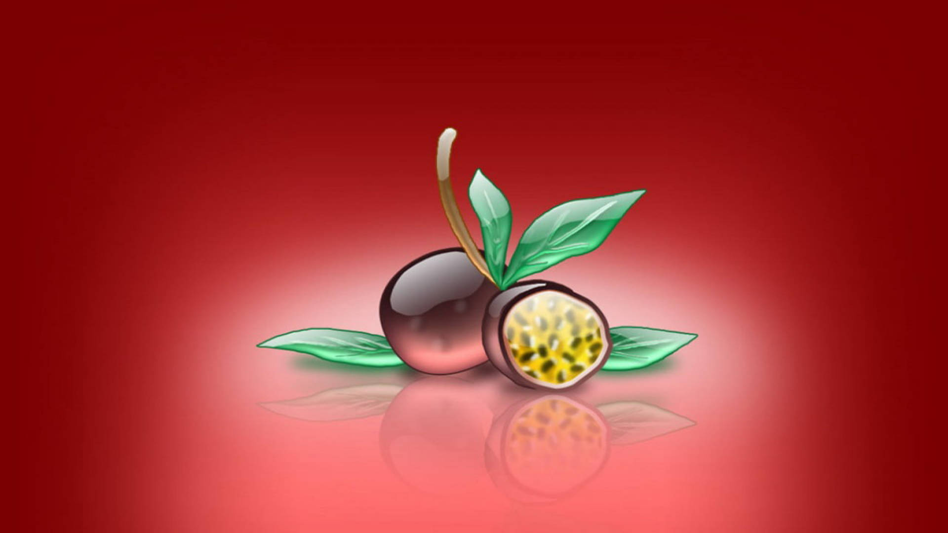 sliced passion fruit, vibrantly sliced passion fruit, glossy passion fruits, Full HD Desktop Wallpaper