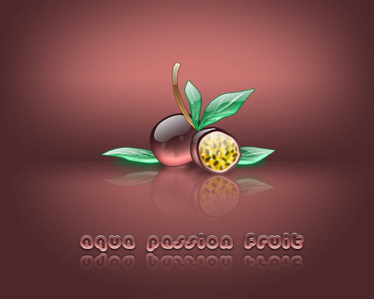 sliced passion fruit, yellow seeds, reflective surface, HD Desktop Wallpaper
