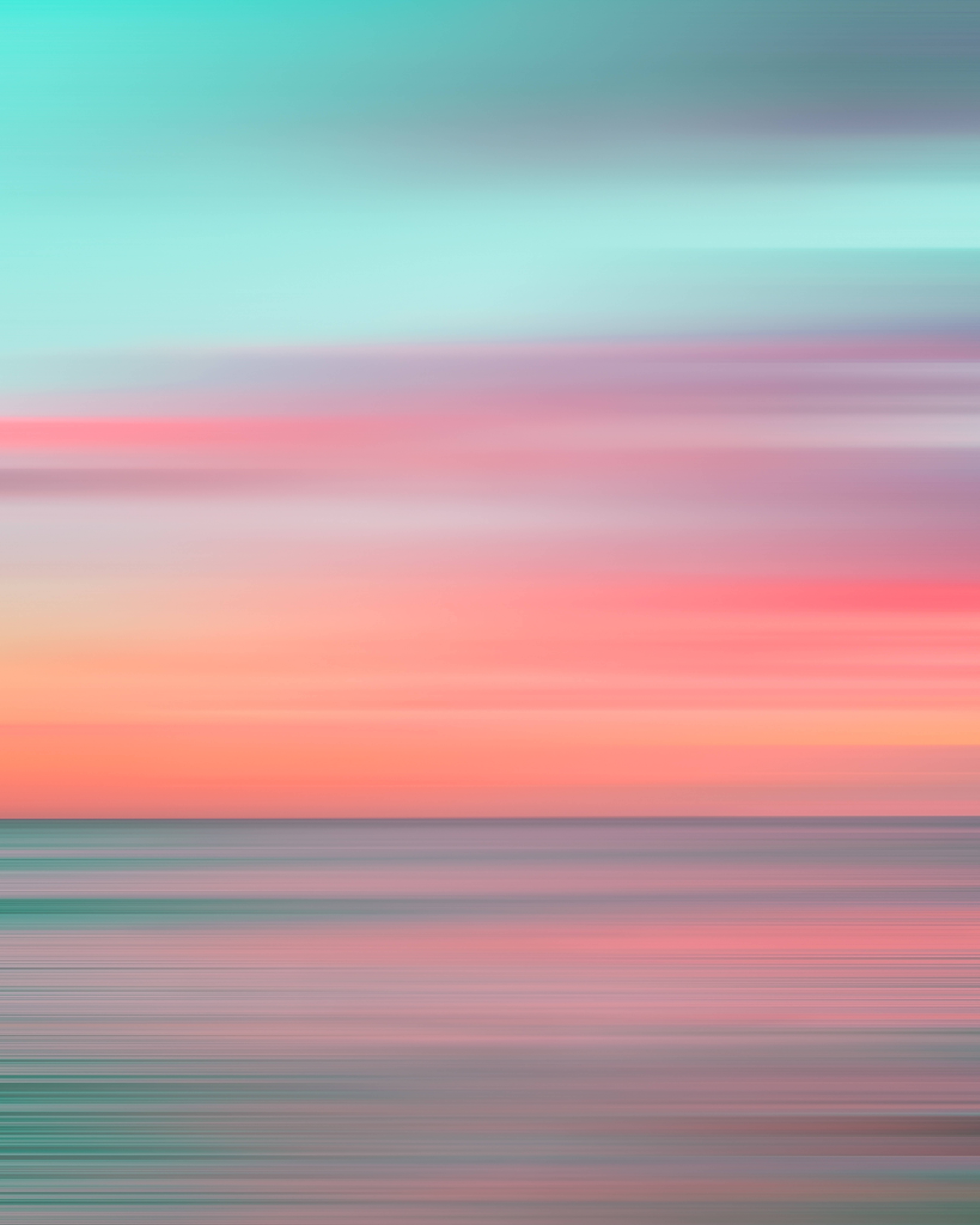 Pastel 4K, hazy sky, teal, 8K Phone Wallpaper