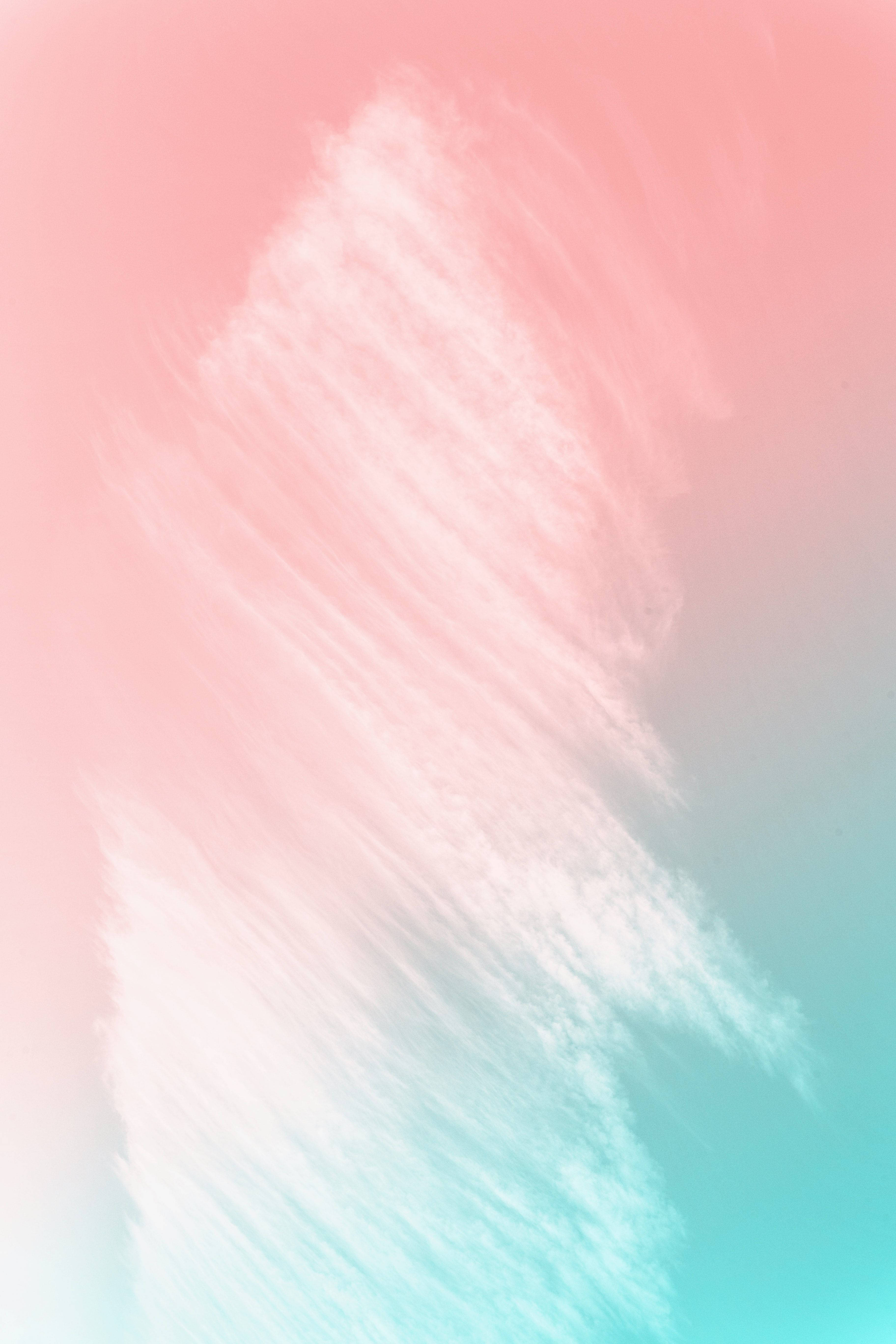 Pastel 4K, pink, teal, 5K Phone Wallpaper