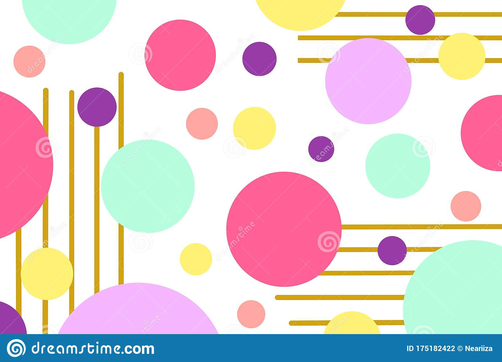 pastel abstract, vibrant pastel, bold colored circles, HD Desktop Wallpaper