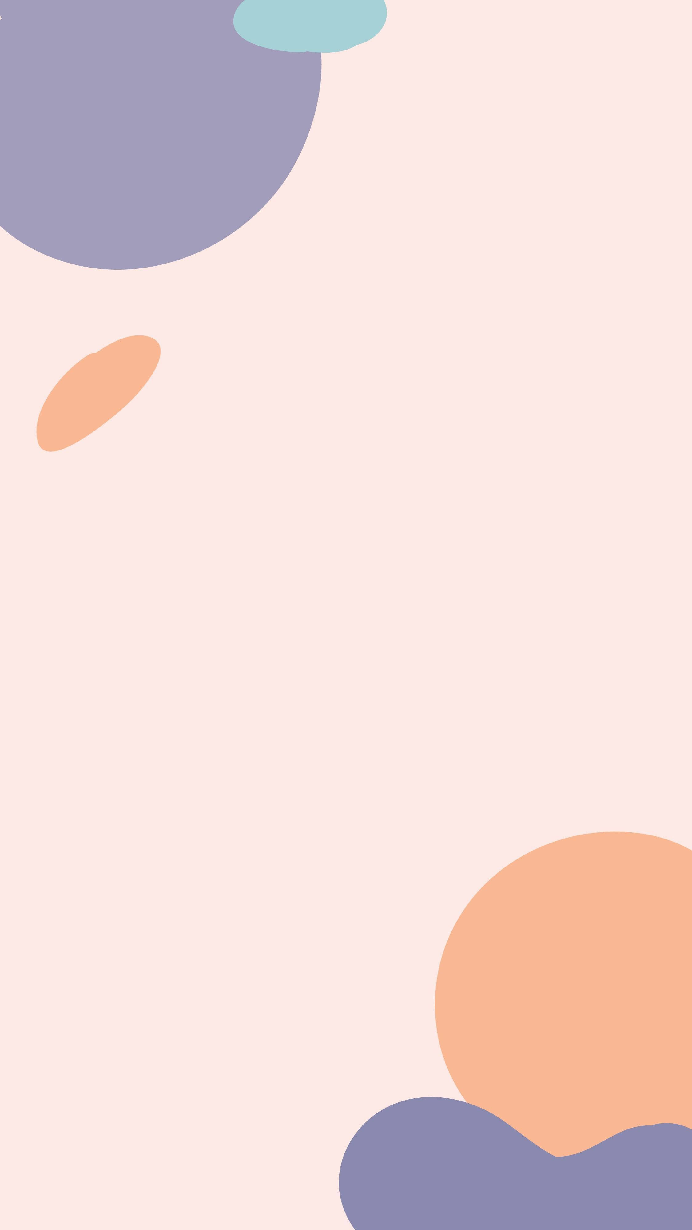 pastel abstract, soft pastel abstract shapes, pale pink background, 4K Phone Wallpaper