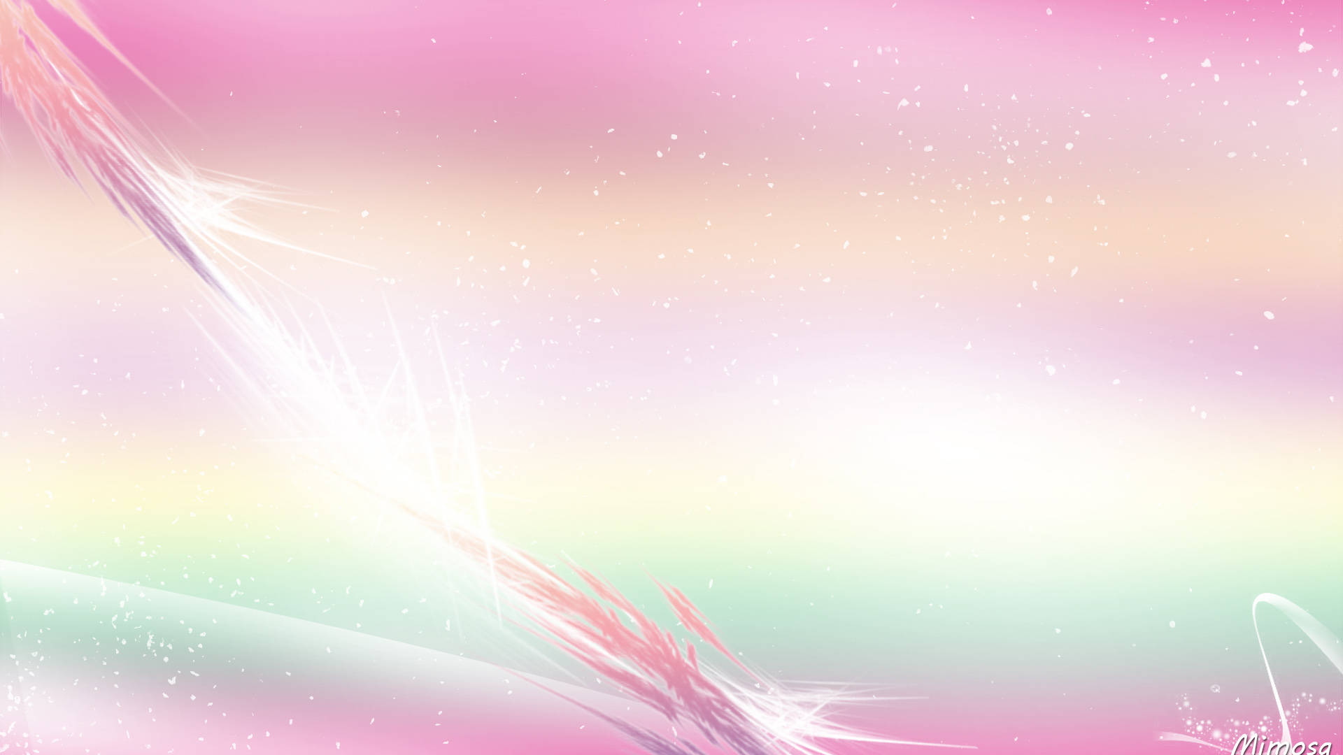 Pastel Abstract, iridescent, pastel gradient sky, Full HD Desktop Wallpaper
