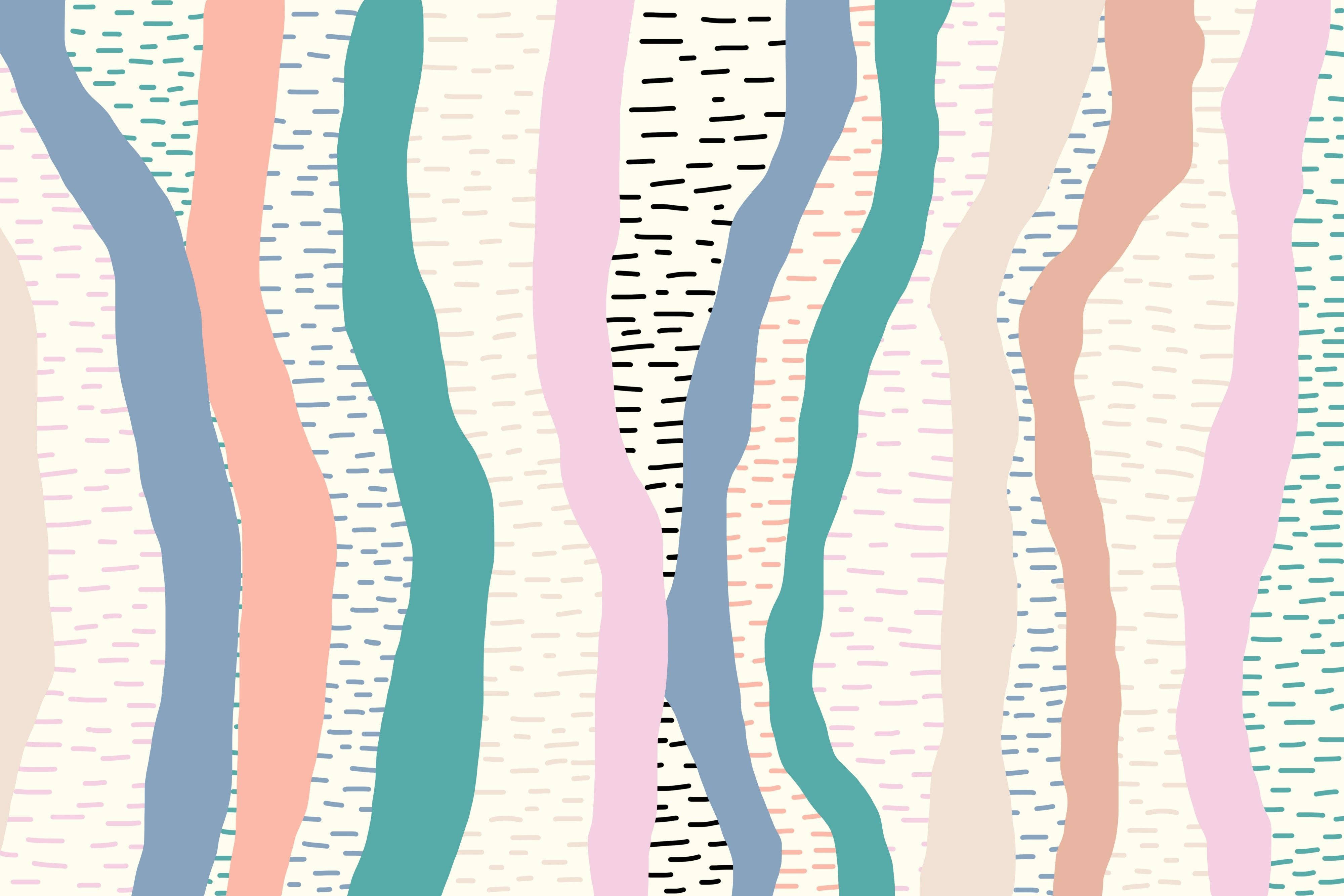 pastel abstract, pink, teal, 4K Desktop Wallpaper