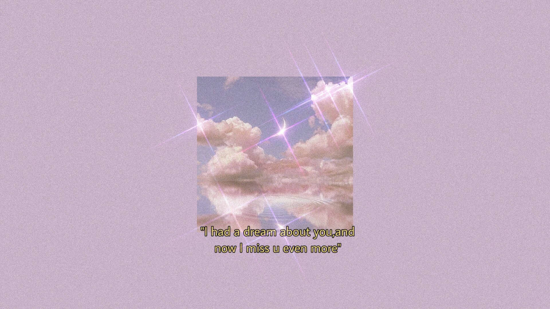 dreamy pastel aesthetic tumblr laptop, soft pink clouds, starburst light effects, Full HD Desktop Wallpaper