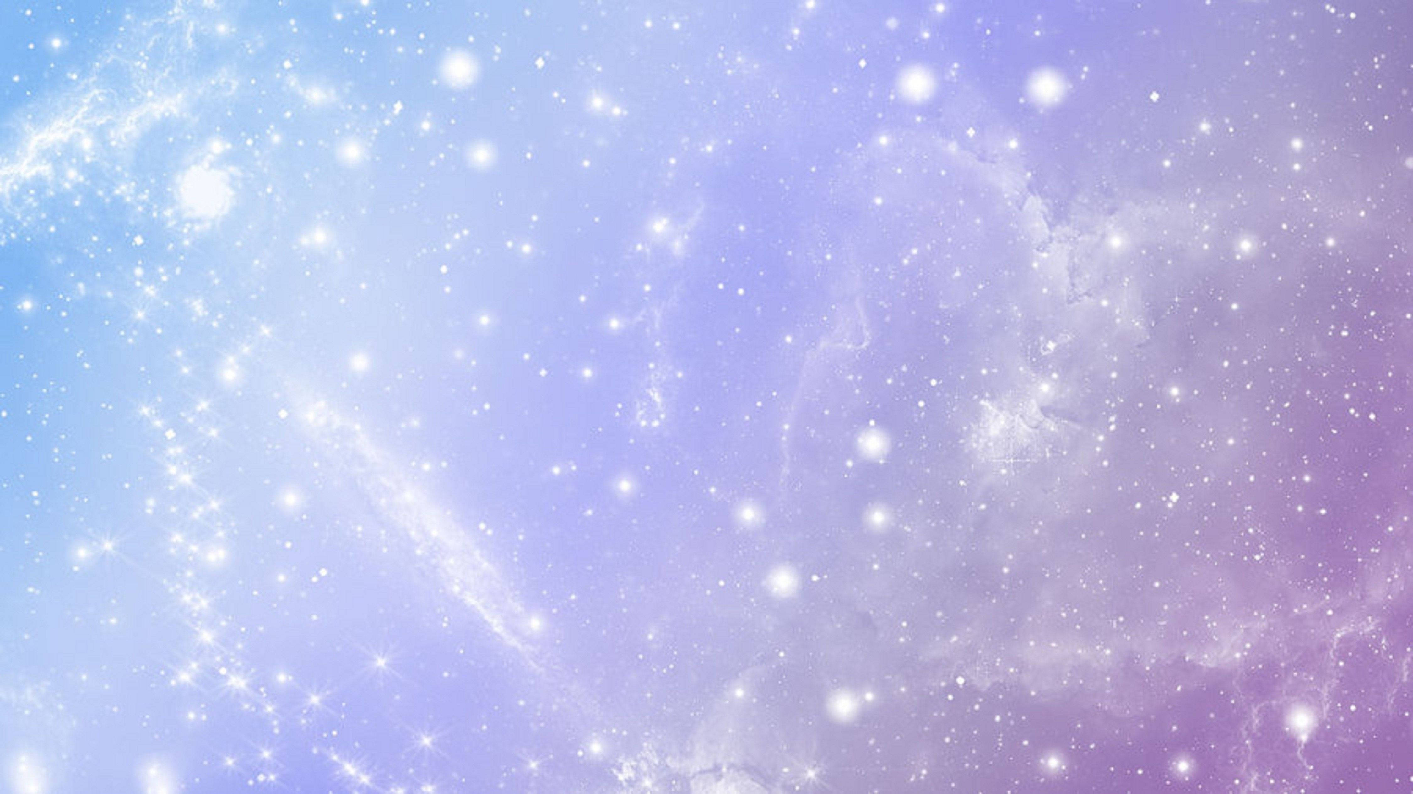 pastel galaxy, soft lavender, cyan, 4K Desktop Wallpaper