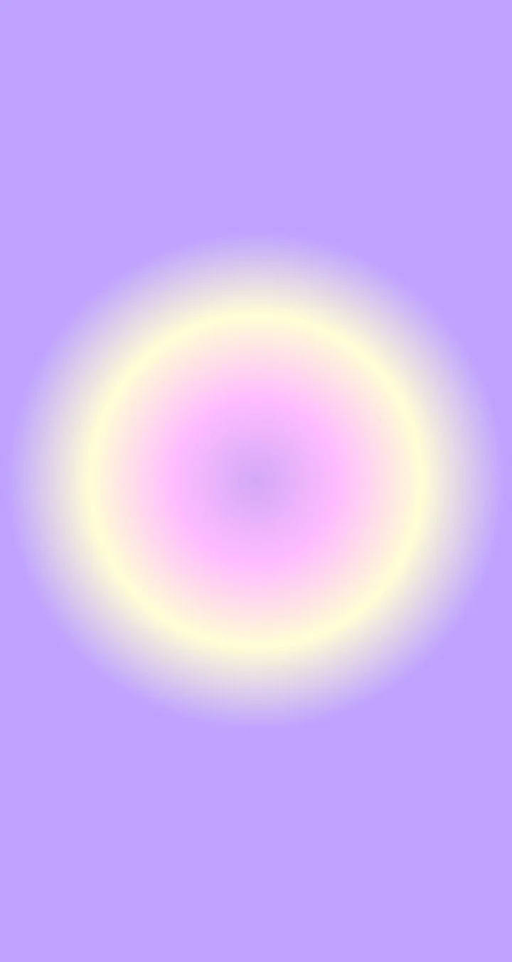 purple and yellow aura aesthetic, soft glowing yellow ring, calming lavender background, HD Phone Wallpaper