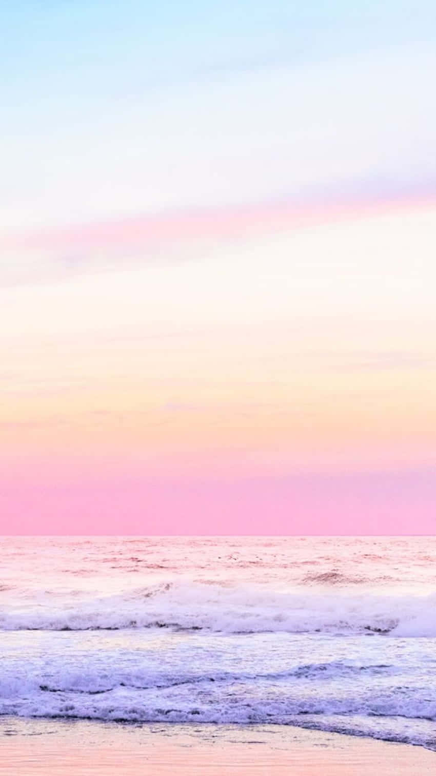 pastel pink, pastel orange, pastel blue, HD Phone Wallpaper