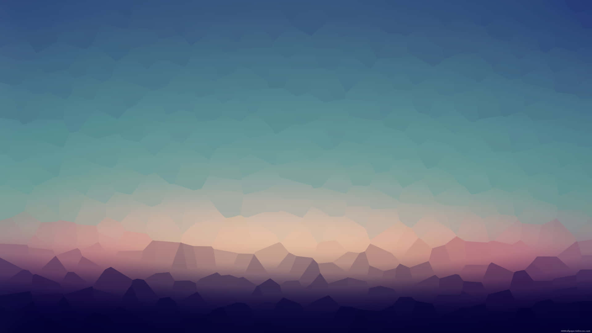 blue, purple, triangles, Full HD Desktop Wallpaper