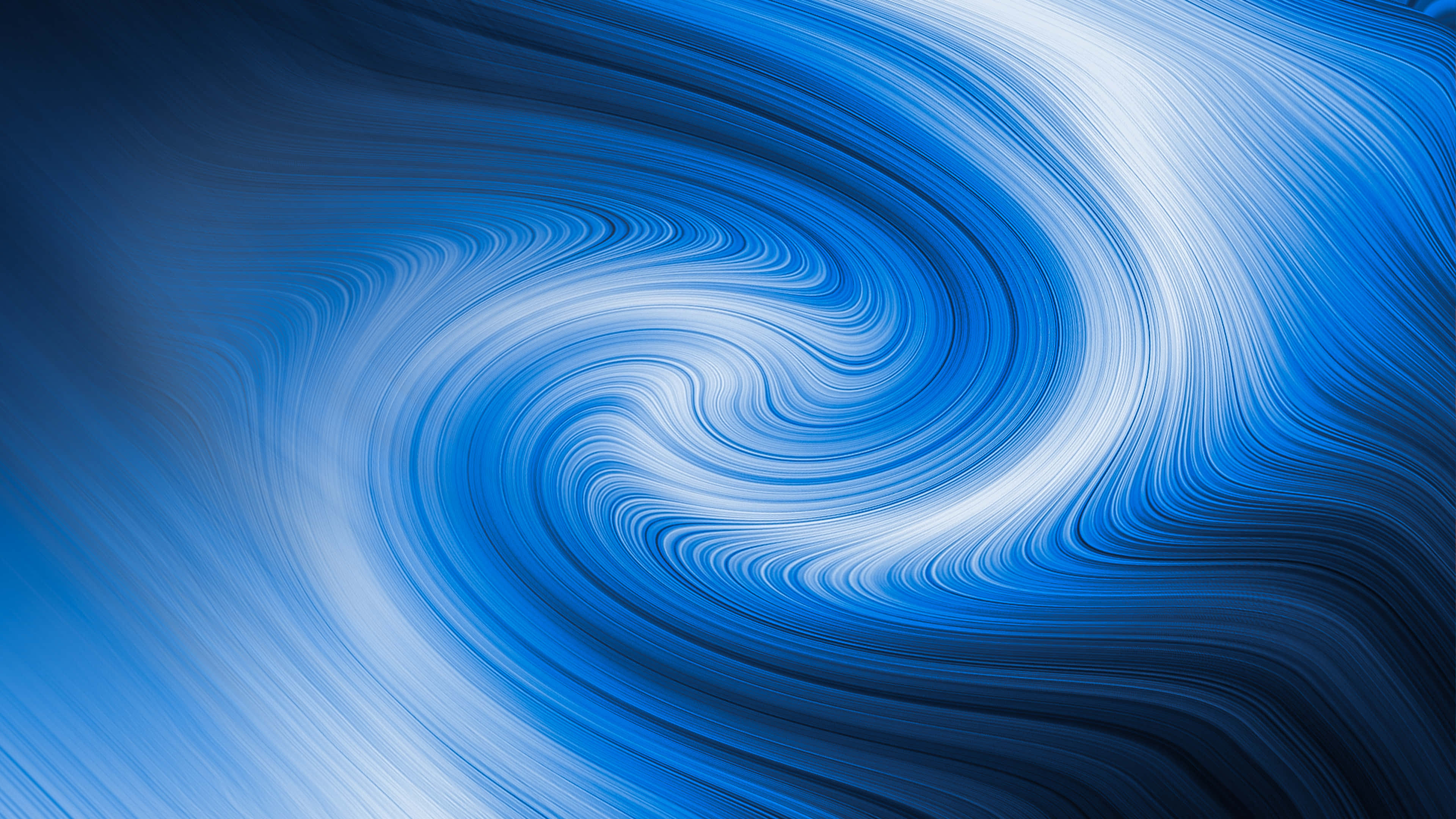 blue desktop, laptop, deep to light blue gradients, 4K Desktop Wallpaper