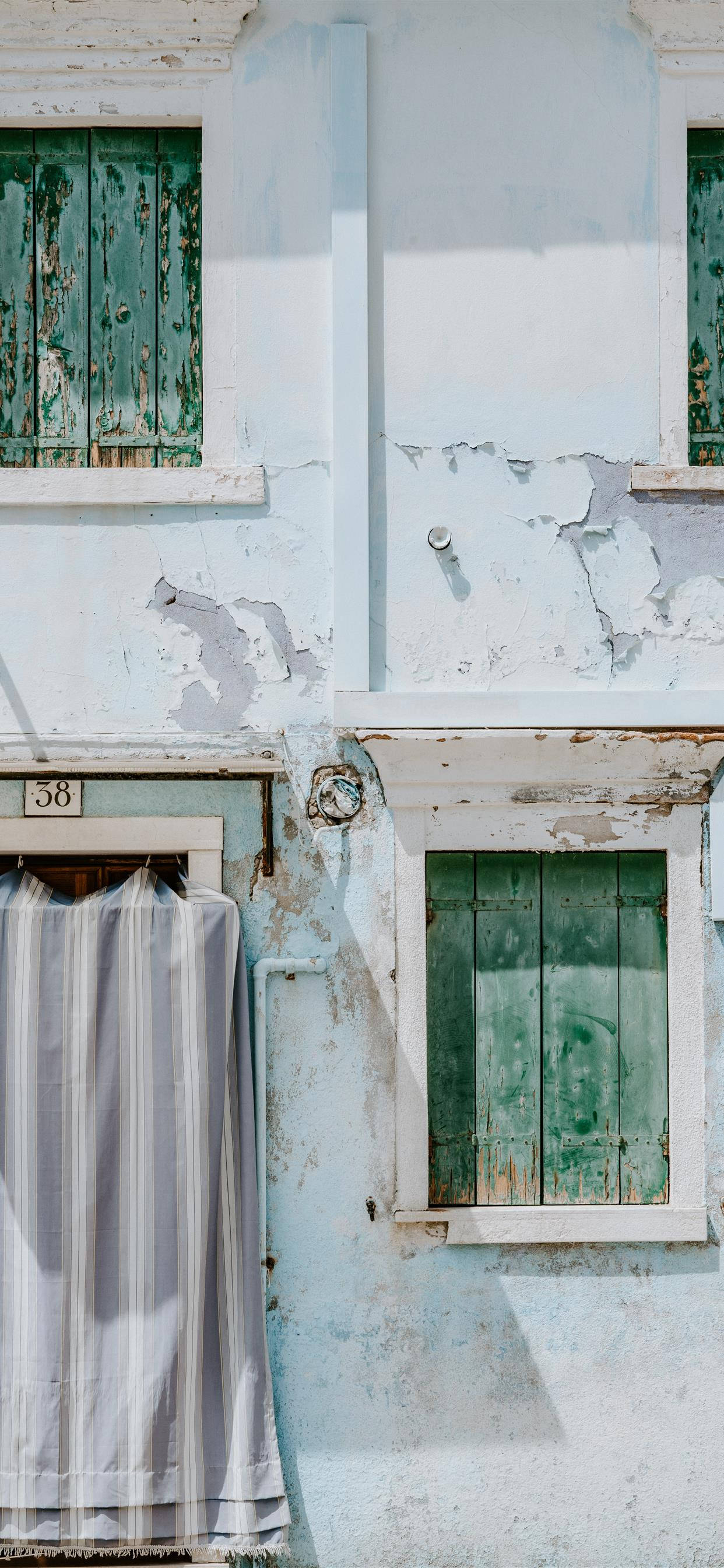 pastel blue, light blue wall, peeling paint, 2K Phone Wallpaper