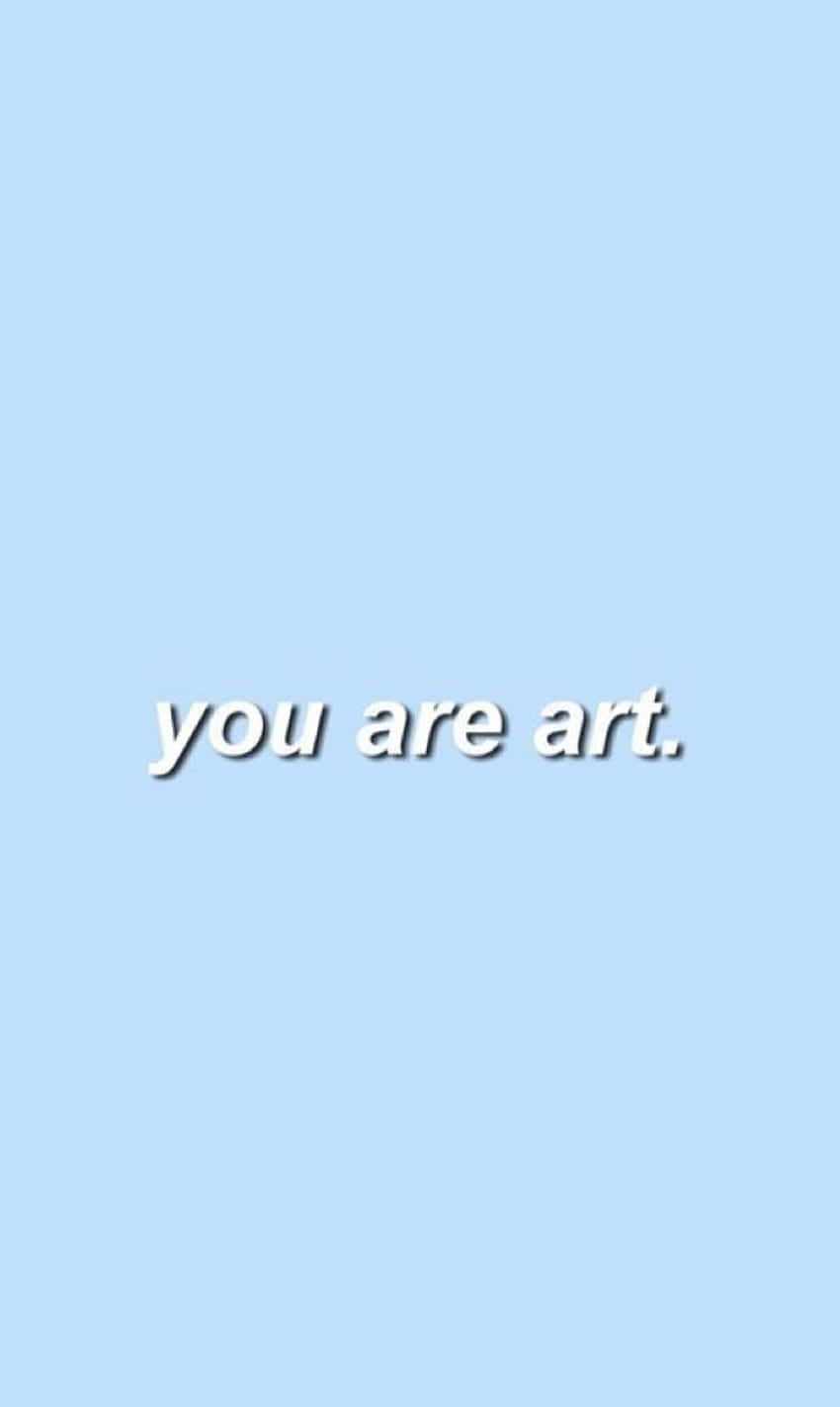 pastel blue aesthetic tumblr, light blue background, soft white text, HD Phone Wallpaper