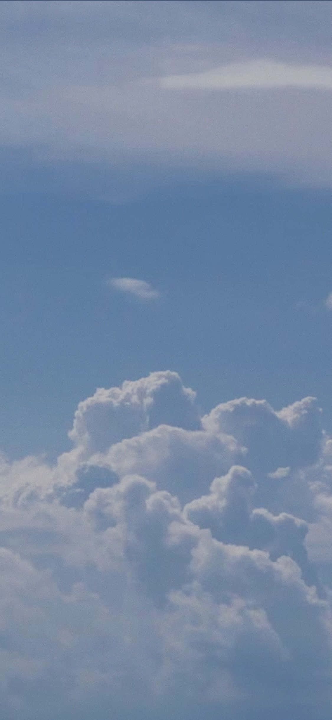 Pastel Blue Aesthetic, clouds, blue sky, Full HD Phone Wallpaper