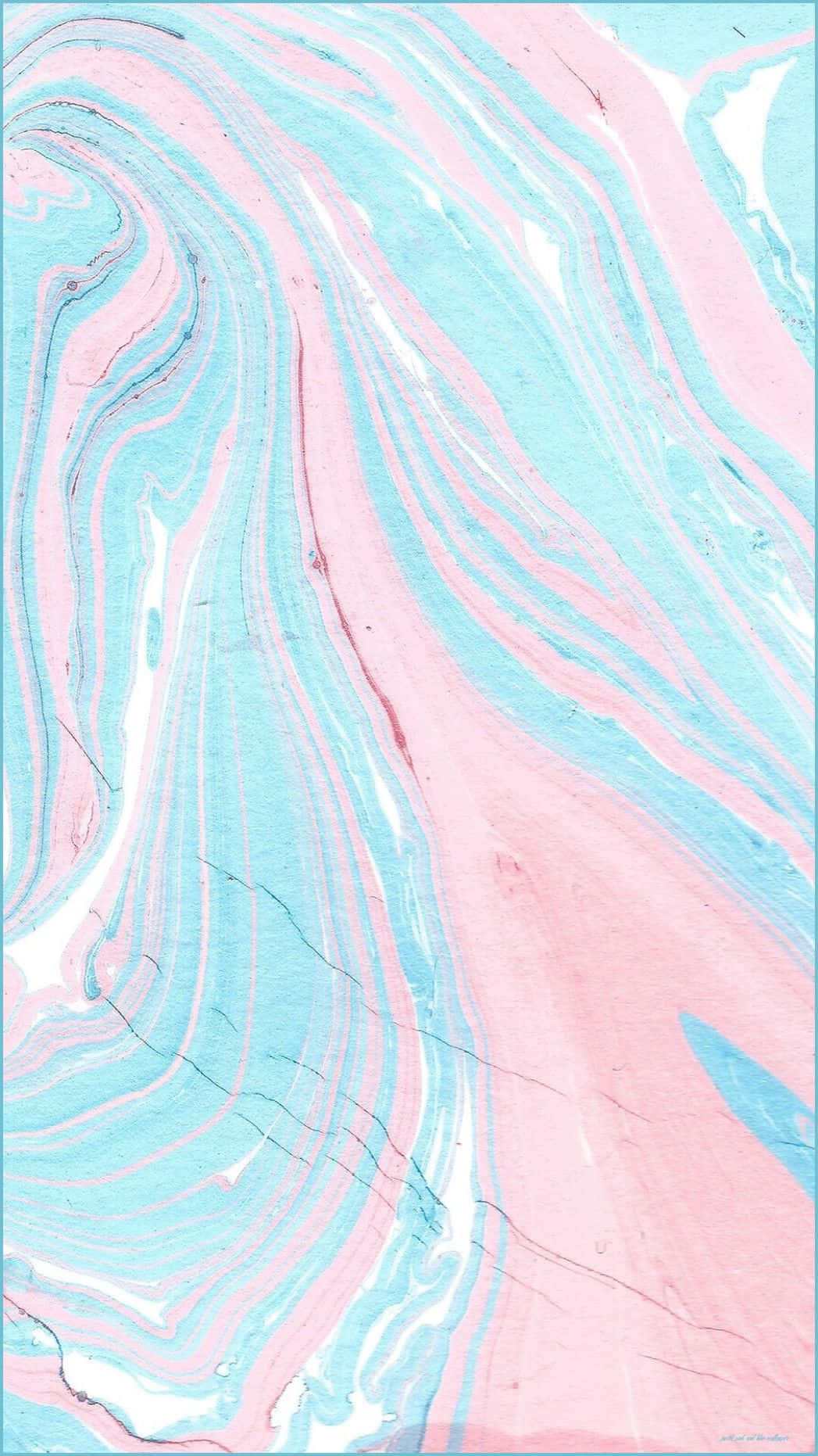 pastel blue, pink, abstract marble pattern, HD Phone Wallpaper