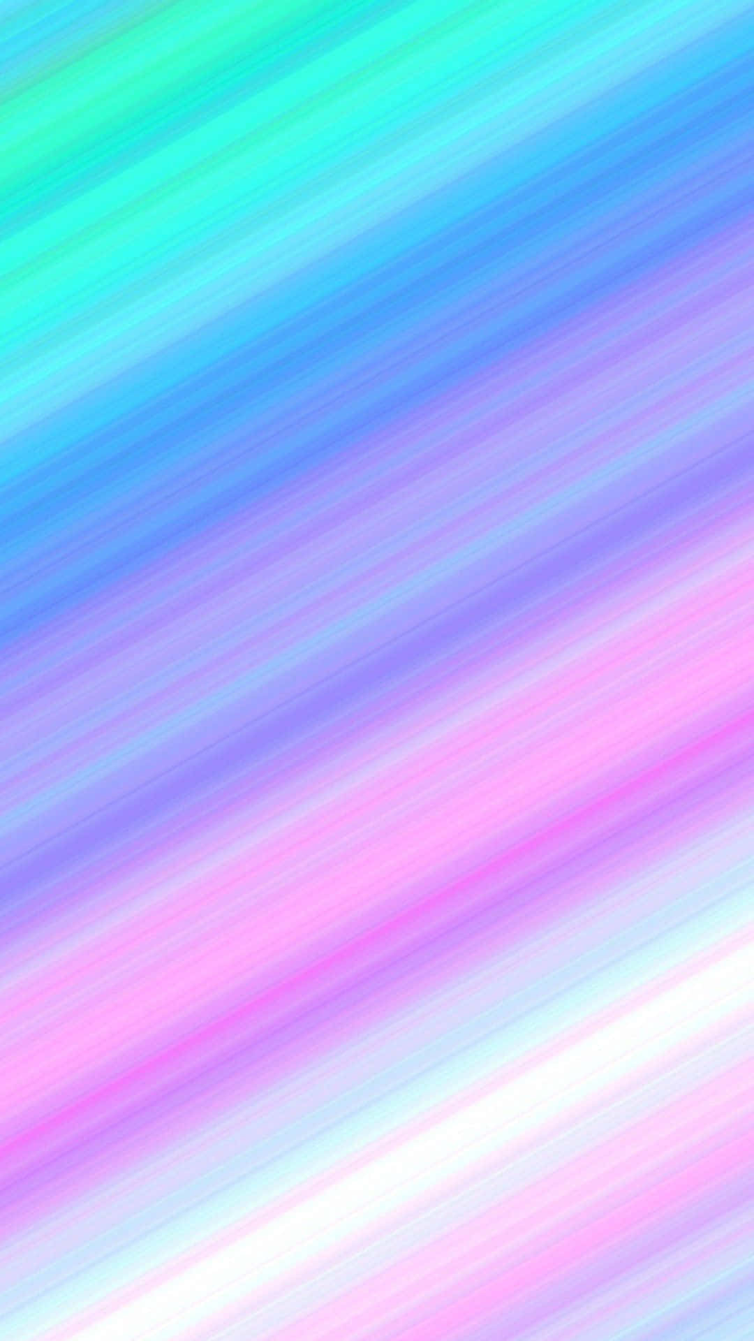pastel blue, pink, rainbow effect, Full HD Phone Wallpaper