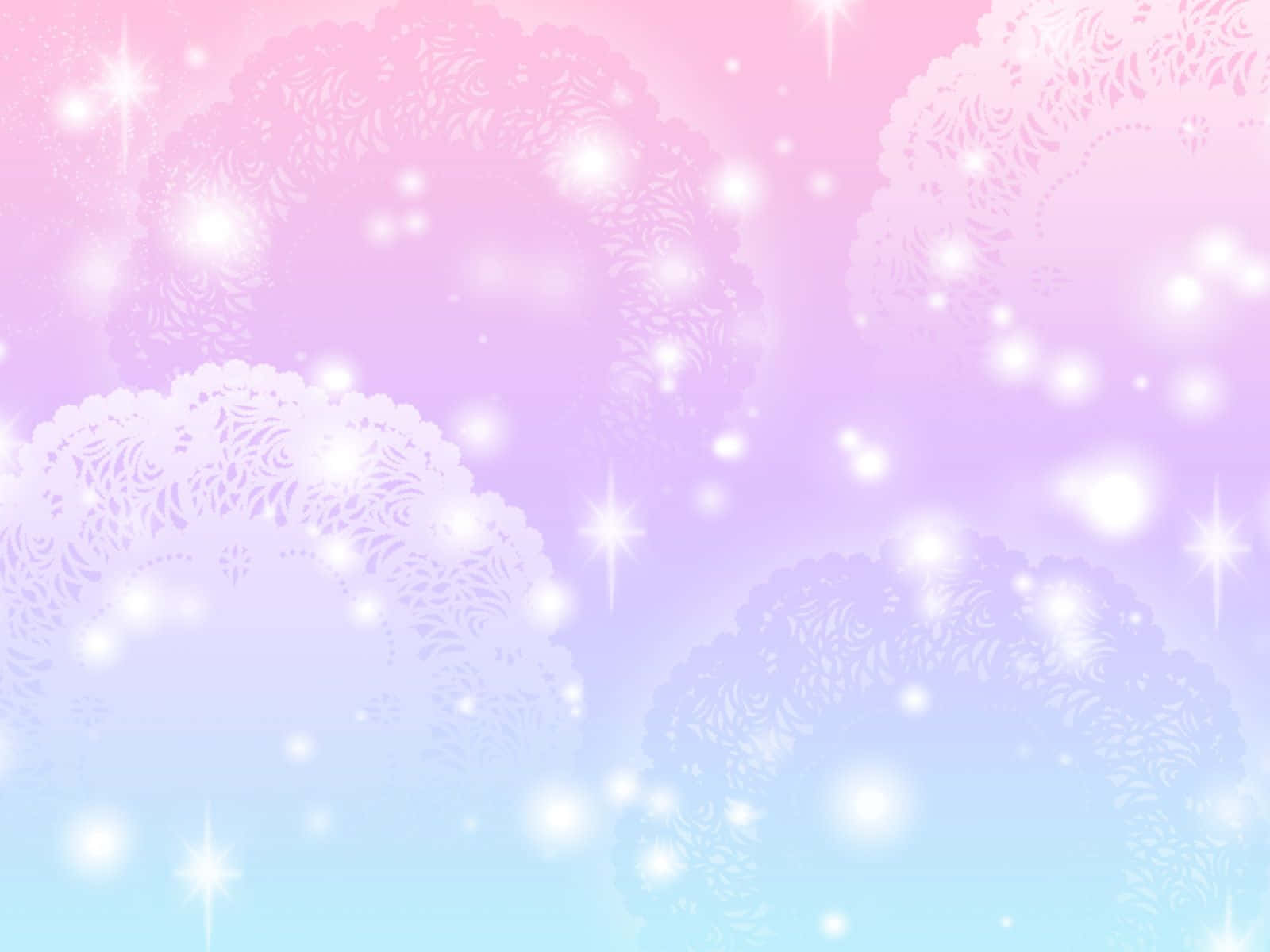 Pastel Blue And Pink, soft pastel gradient, glowing stars, HD Desktop Wallpaper