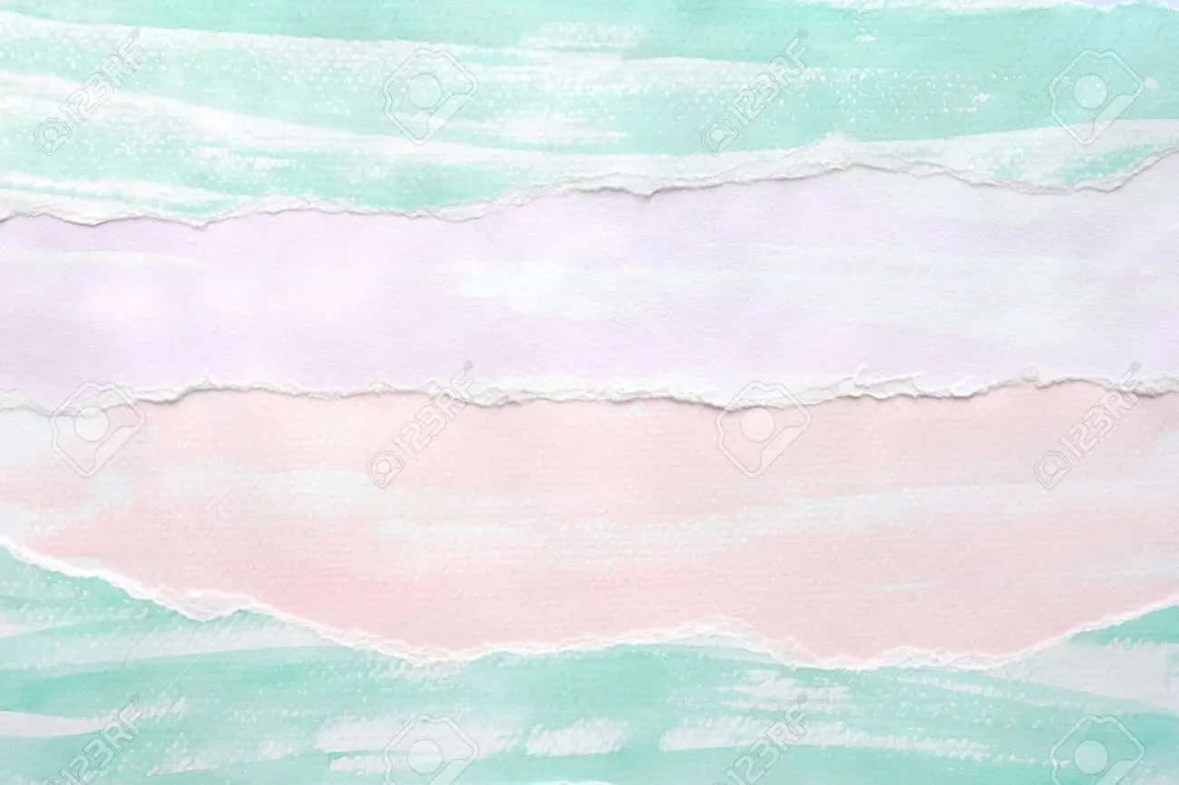 pastel watercolor, mint, blush pink, HD Desktop Wallpaper