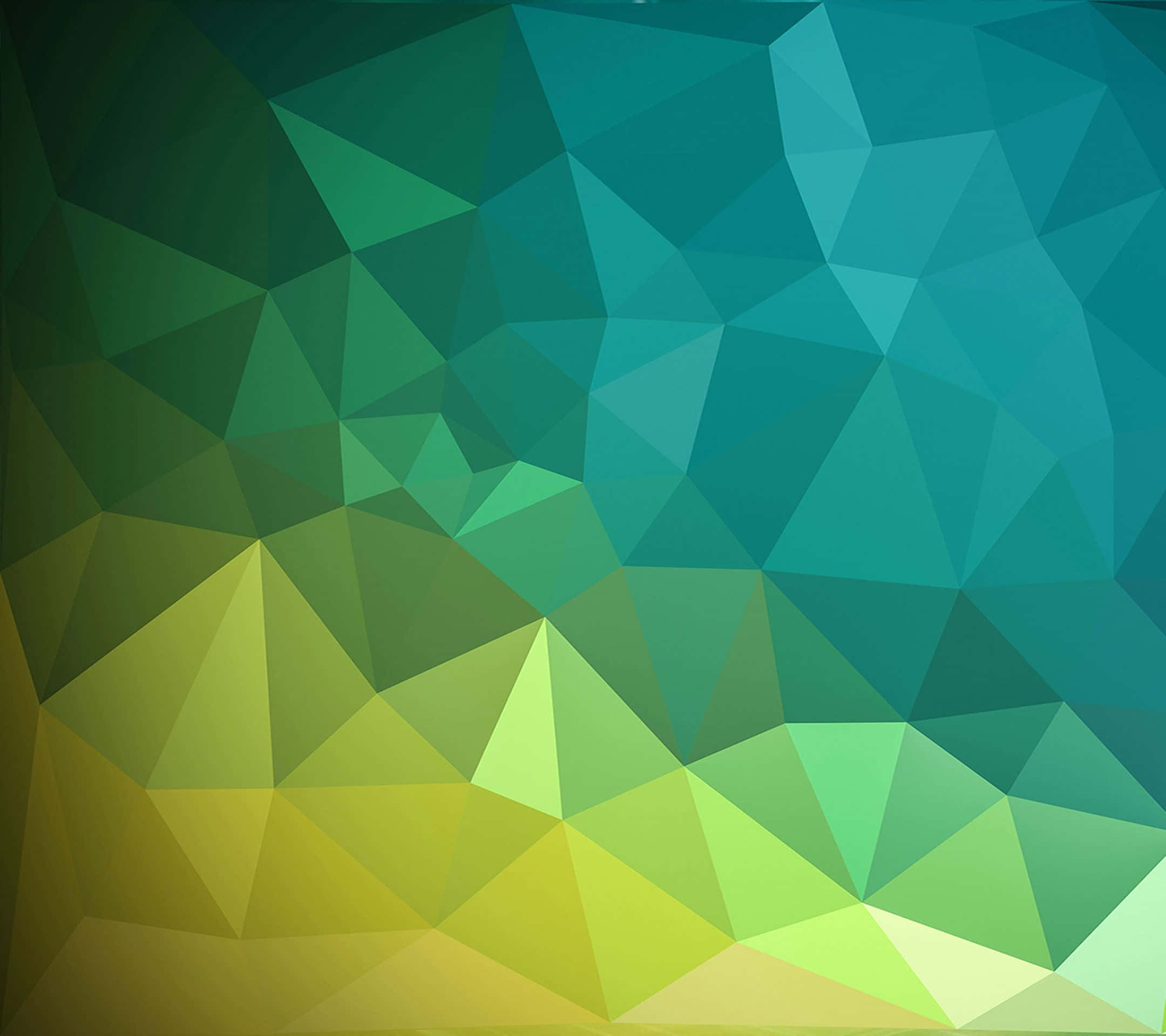 cool blue and green, green and teal triangles, low-poly geometric pattern, Full HD Desktop Wallpaper