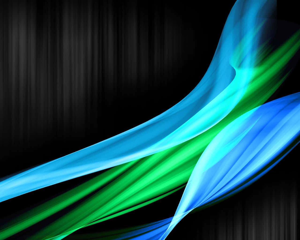 Cool Blue And Green, vibrant blue, green light streaks, HD Desktop Wallpaper