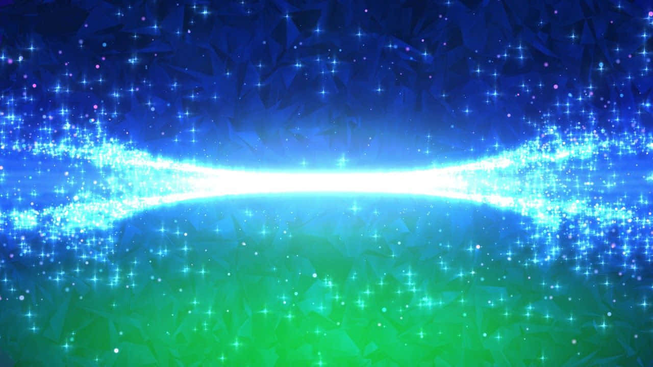 blue, green, cosmic tunnel, HD Desktop Wallpaper
