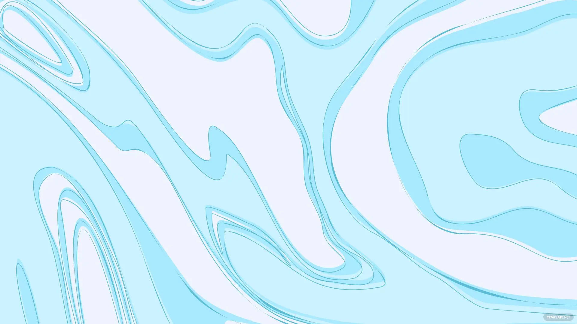 blue and white pastel marble, fluid light blue, white abstract waves, Full HD Desktop Wallpaper