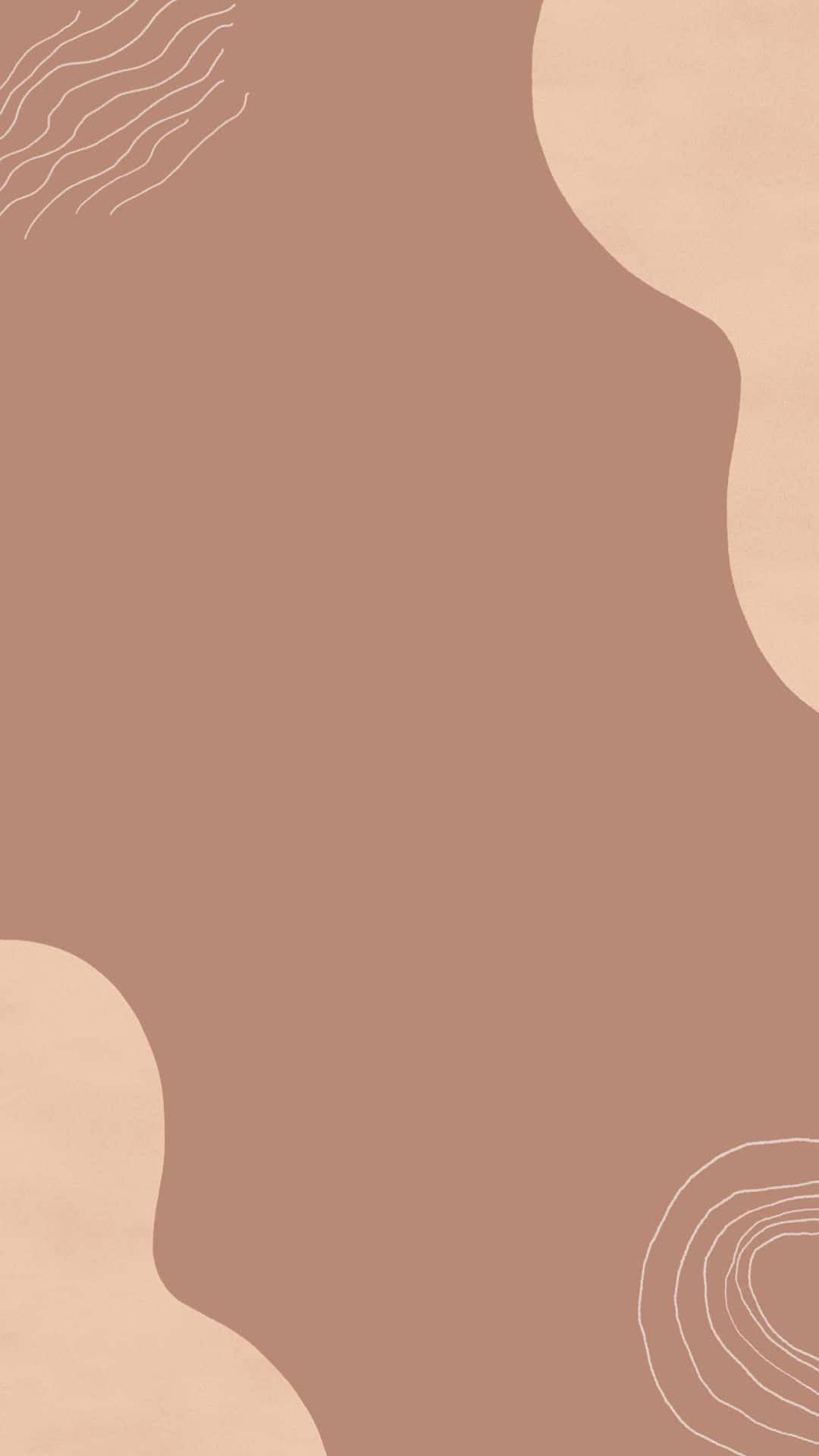 Pastel Brown, soft beige, delicate white line patterns, Full HD Phone Wallpaper