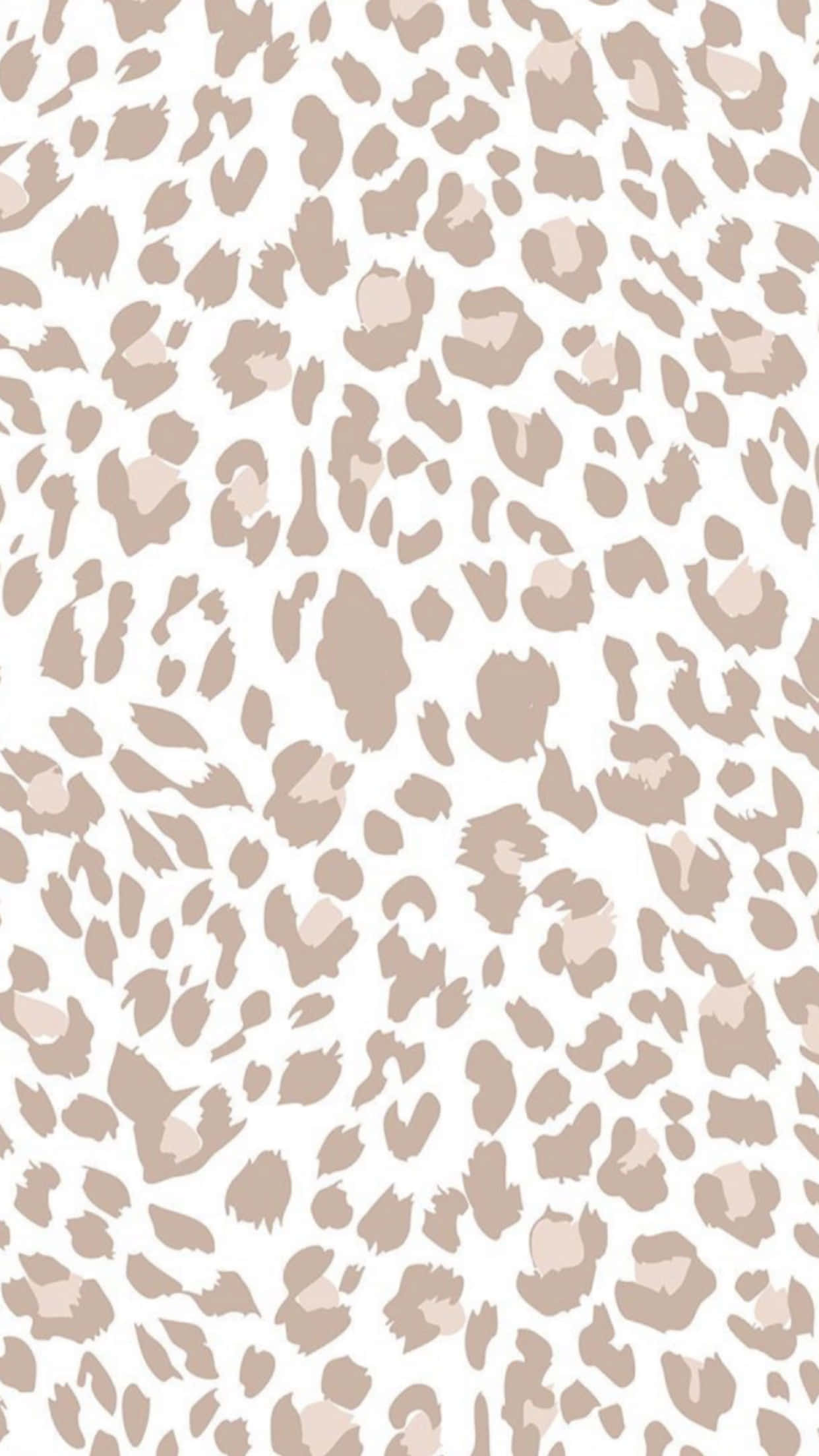 pastel brown aesthetic, cheetah print, beige, Full HD Phone Wallpaper