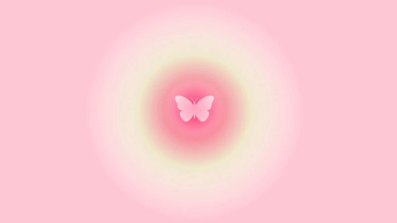 pink butterfly, minimalist, silhouette, HD Desktop Wallpaper
