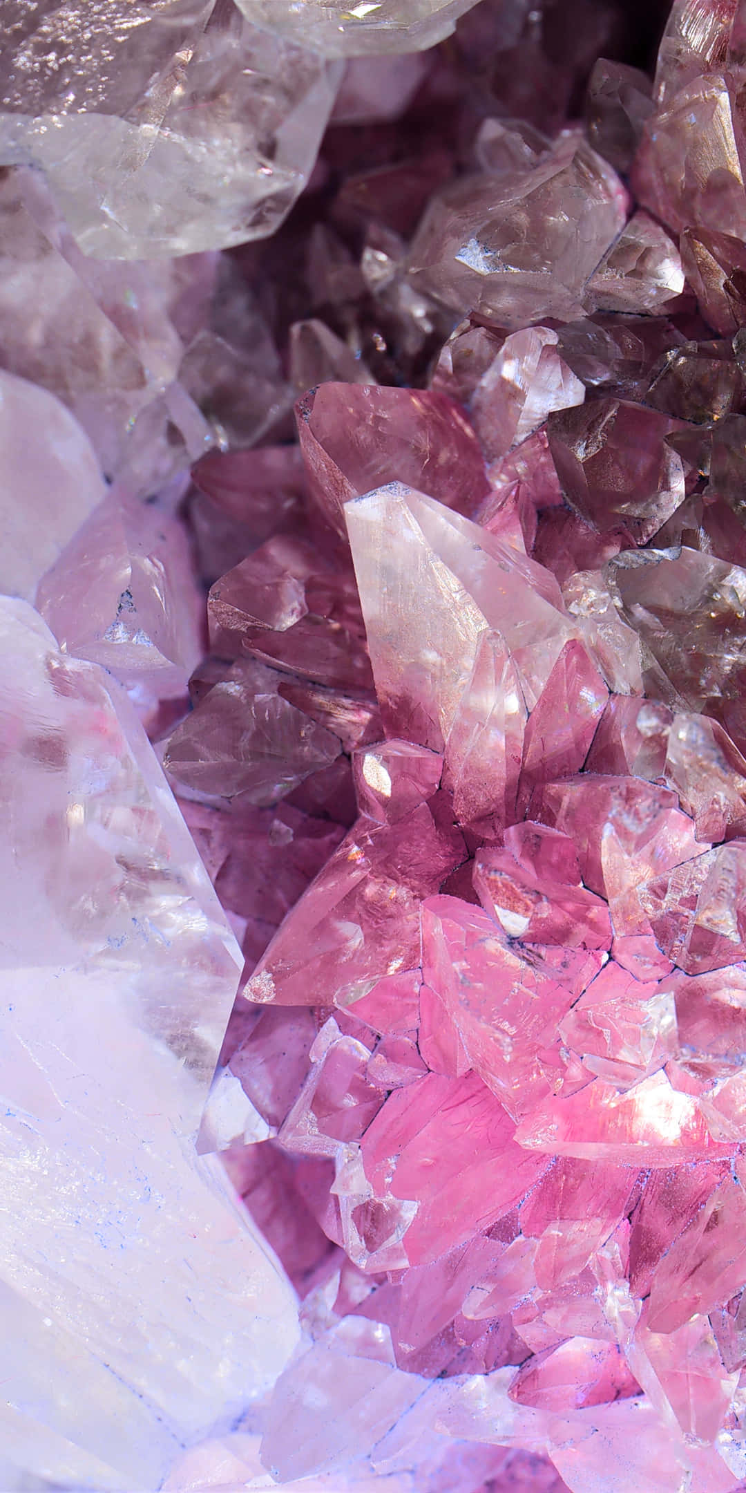 pastel crystal, pink quartz, clear quartz, Full HD Phone Wallpaper