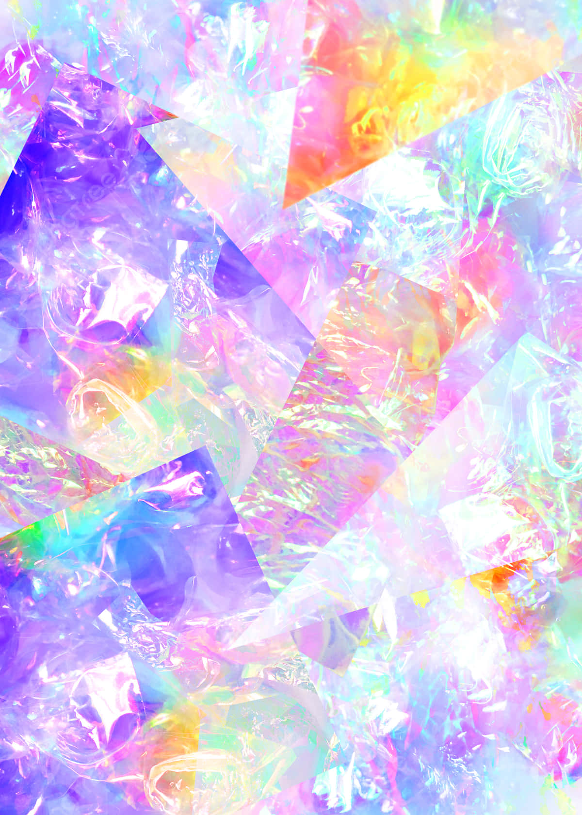 Pastel Crystal, iridescent plastic, neon hues, HD Phone Wallpaper