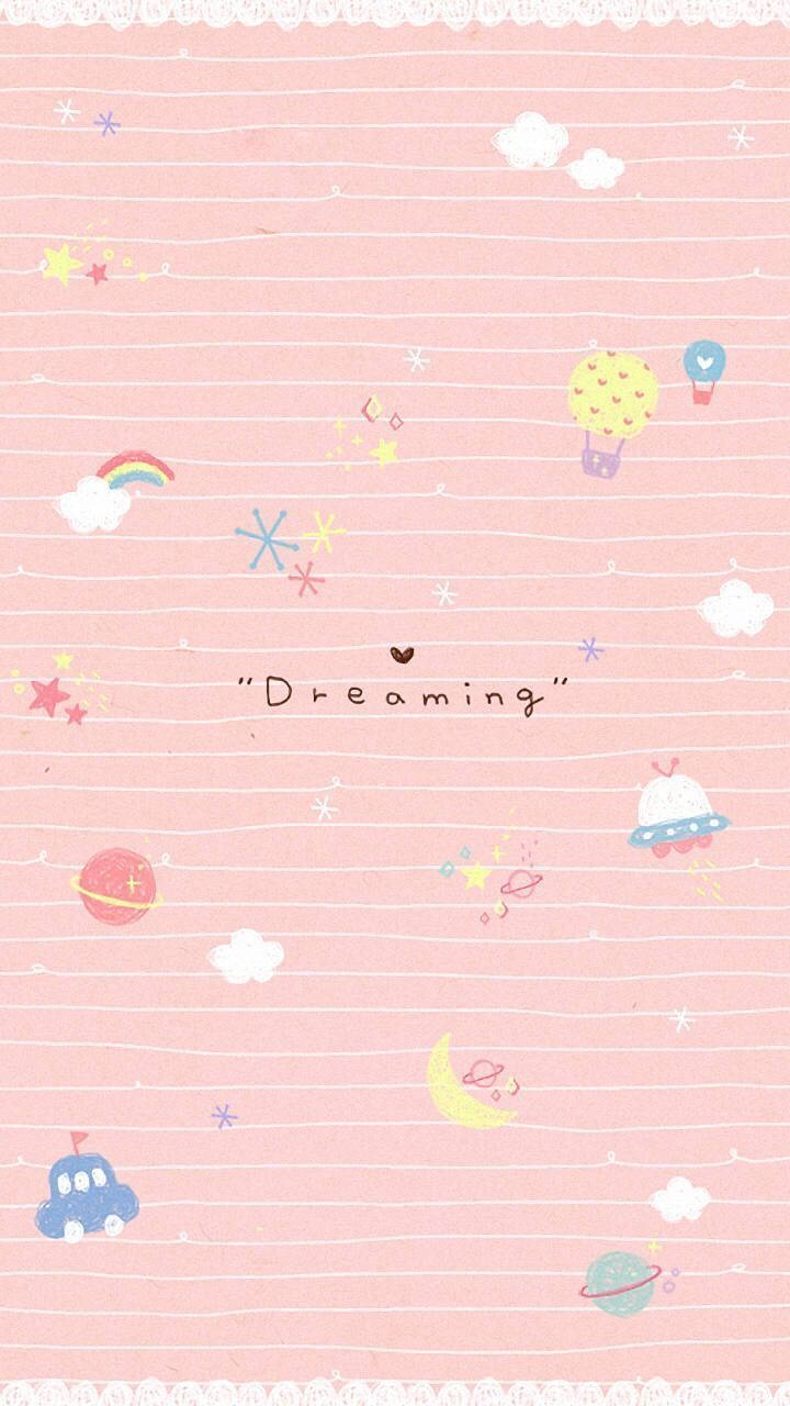 Pastel Cute, soft pink, white stripes, HD Phone Wallpaper