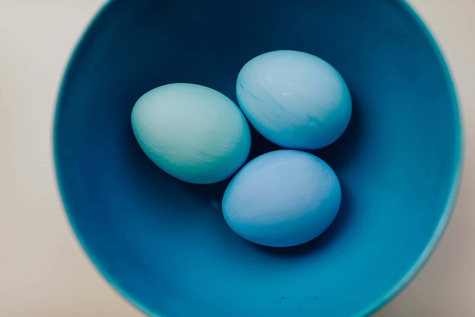 Pastel Easter, blue eggs, blue bowl, HD Desktop Wallpaper