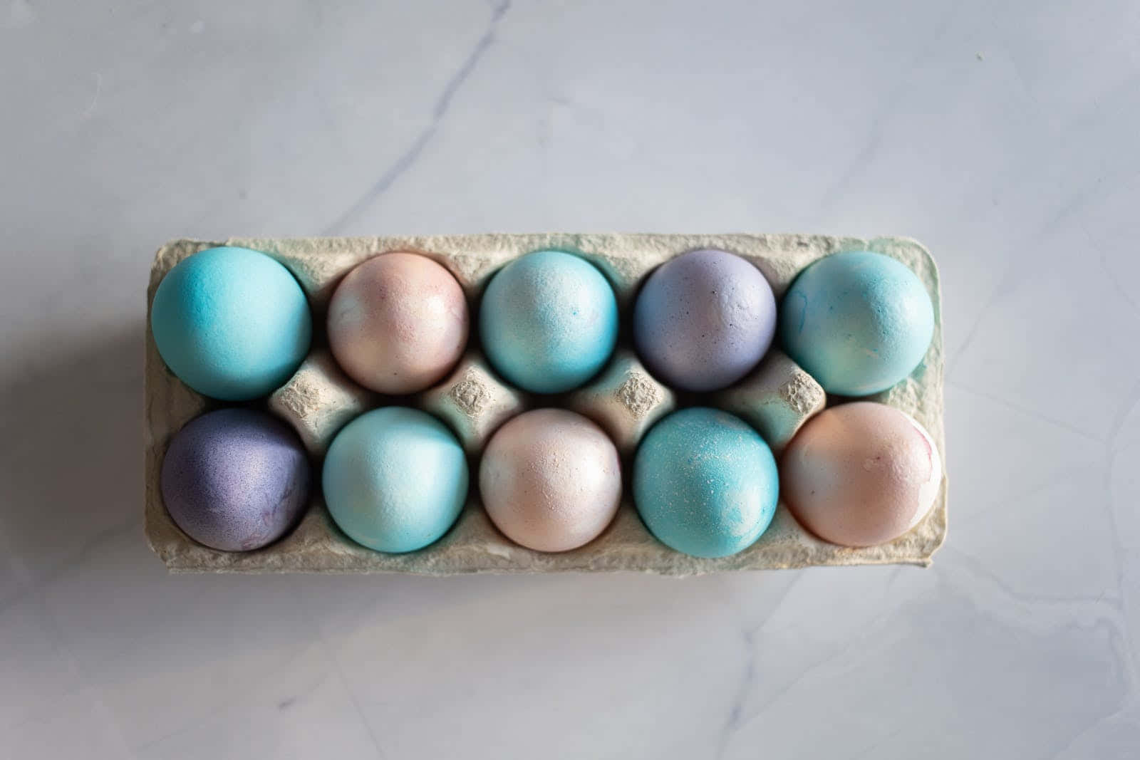 Pastel Easter, pastel-colored eggs, cardboard carton, HD Desktop Wallpaper