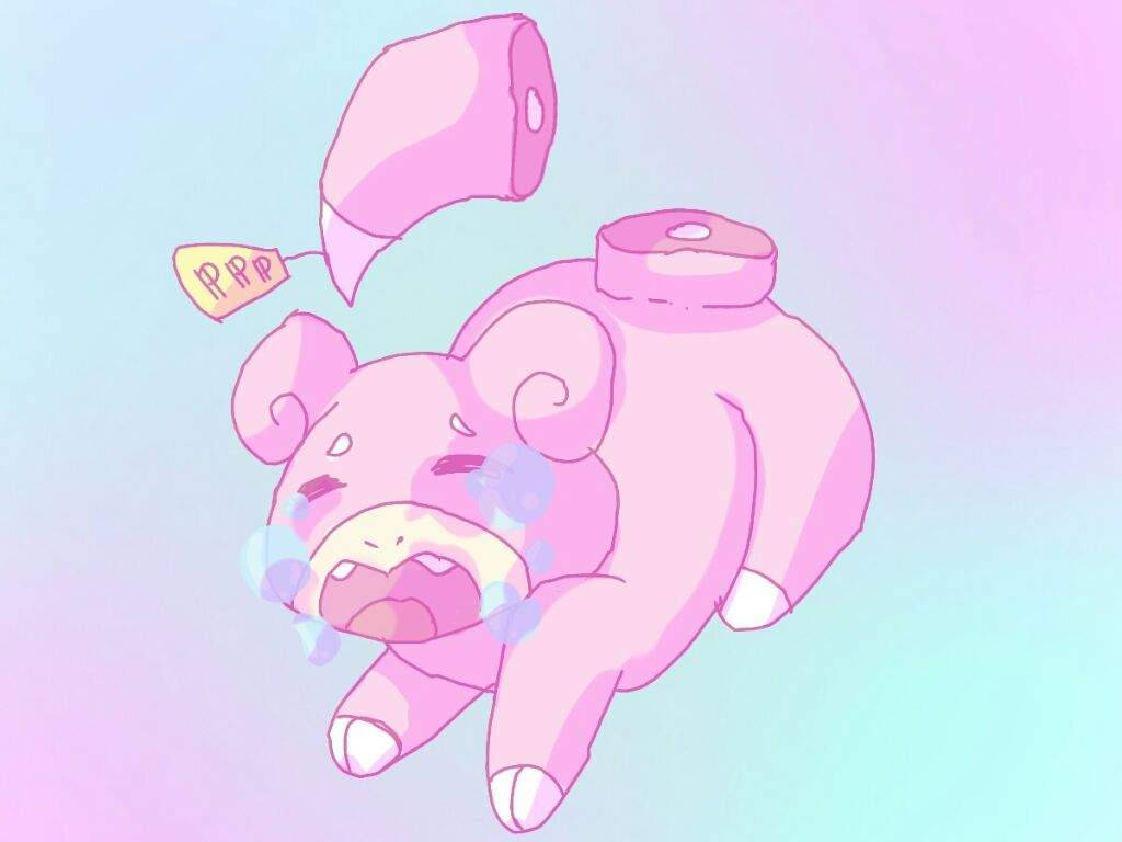 Pastel Gore, pink cartoon piglet, tag, SD Desktop Wallpaper